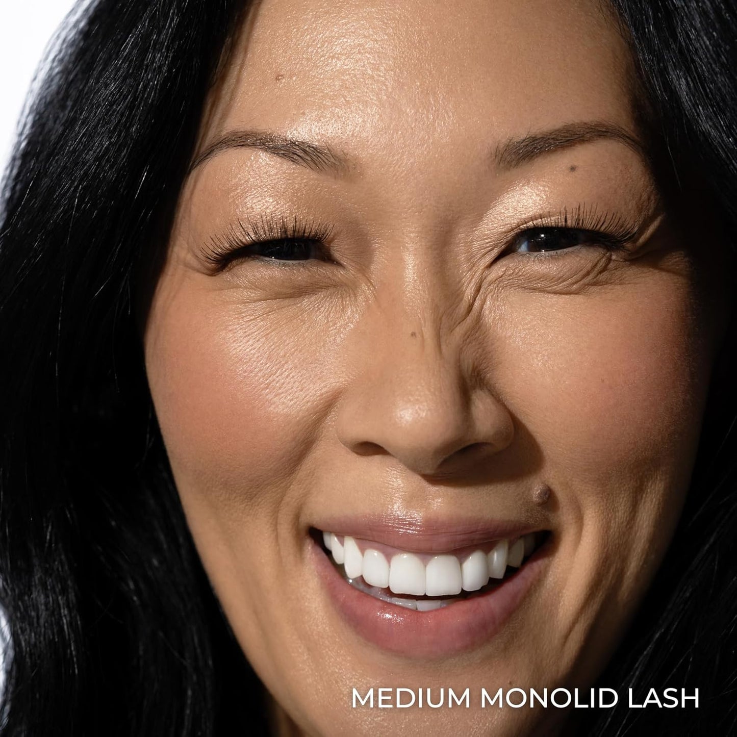 False Lashes for Monolids Starter Kit - Natural Strip Lashes for Heavy Eyelids | 3 Pairs, Applicator & Adhesive