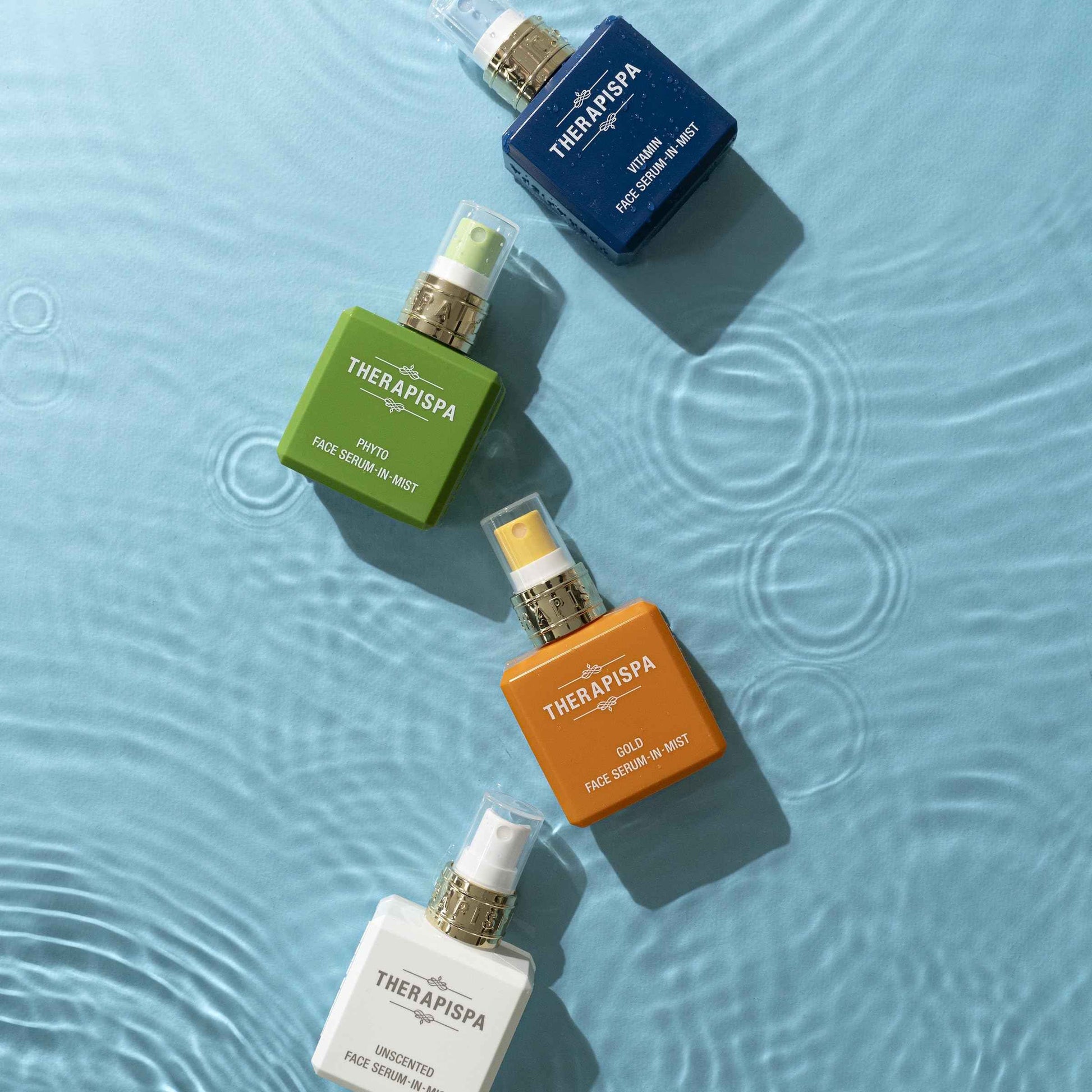 THERAPISPA Face Serum-In-Mist – Hydrating Face Mist & Spray Serum with Niacinamide, Panthenol & Hyaluronic Acid for Firming, Radiant Glow & Youthful Skin (Gold, 2.0 fl oz)