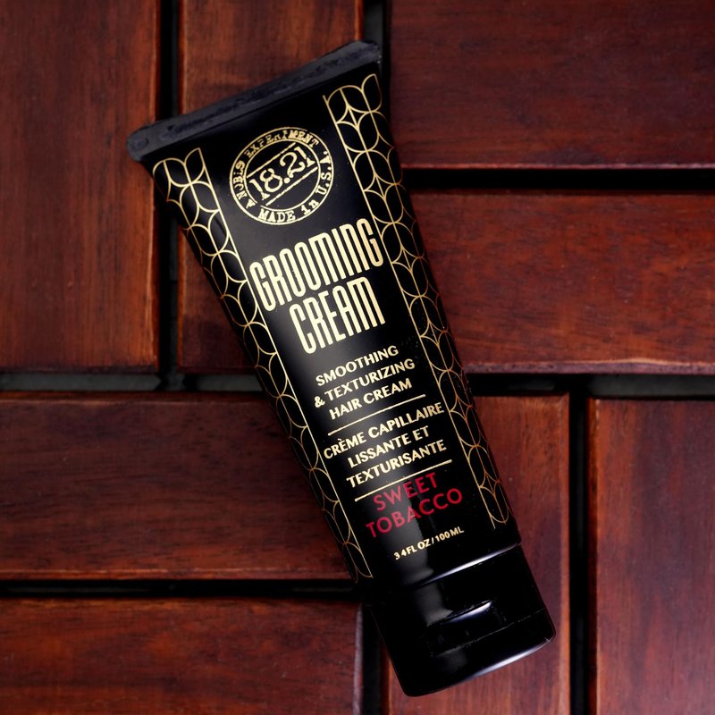 18.21 Man Made - Grooming Hair Smoothing & Texturizing Cream for Men – Frizz Control, Lightweight Styling with Soft Hold & Natural Finish - 3.4 oz