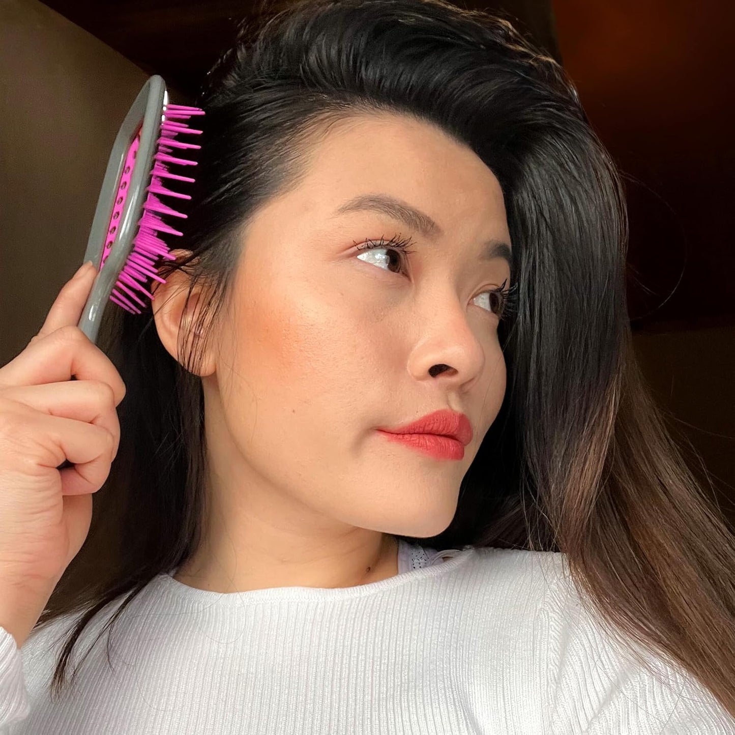 FHI Heat Detangling Brush - Pain-Free Brushing for Wet & Dry Hair | Durable DuoFlex Anti-Static Bristles, Lightweight Handle