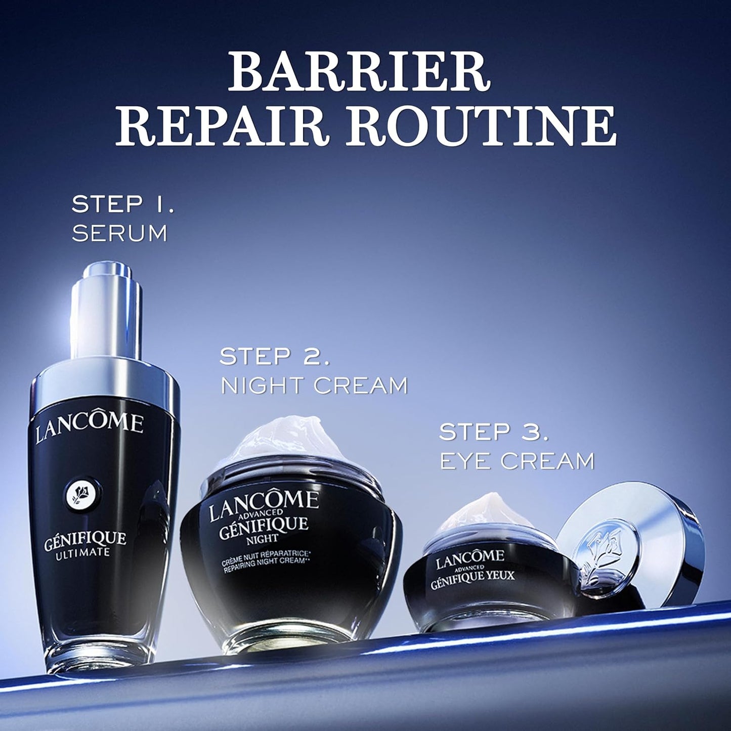 Lancôme Génifique Dual Recovery Face Serum - Anti-Aging Formula with Beta Glucan & Hyaluronic Acid | Improves Fine Lines & Skin Texture