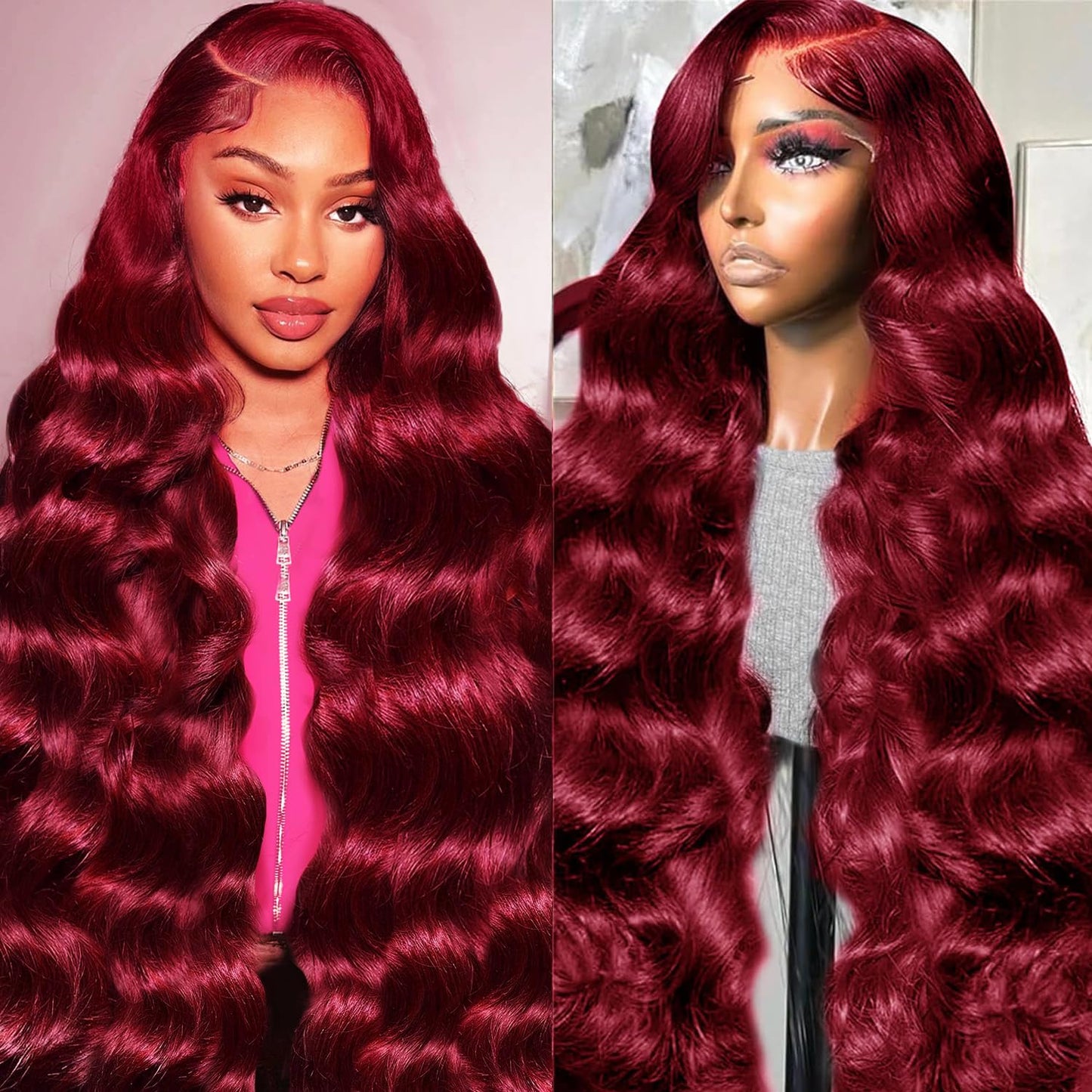 Smabuity 13x6 Body Wave Lace Front Wigs Human Hair Pre Plucked, 180% Density HD Transparent Glueless Lace Frontal Wigs with Baby Hair for Women, 12.2 Inch D