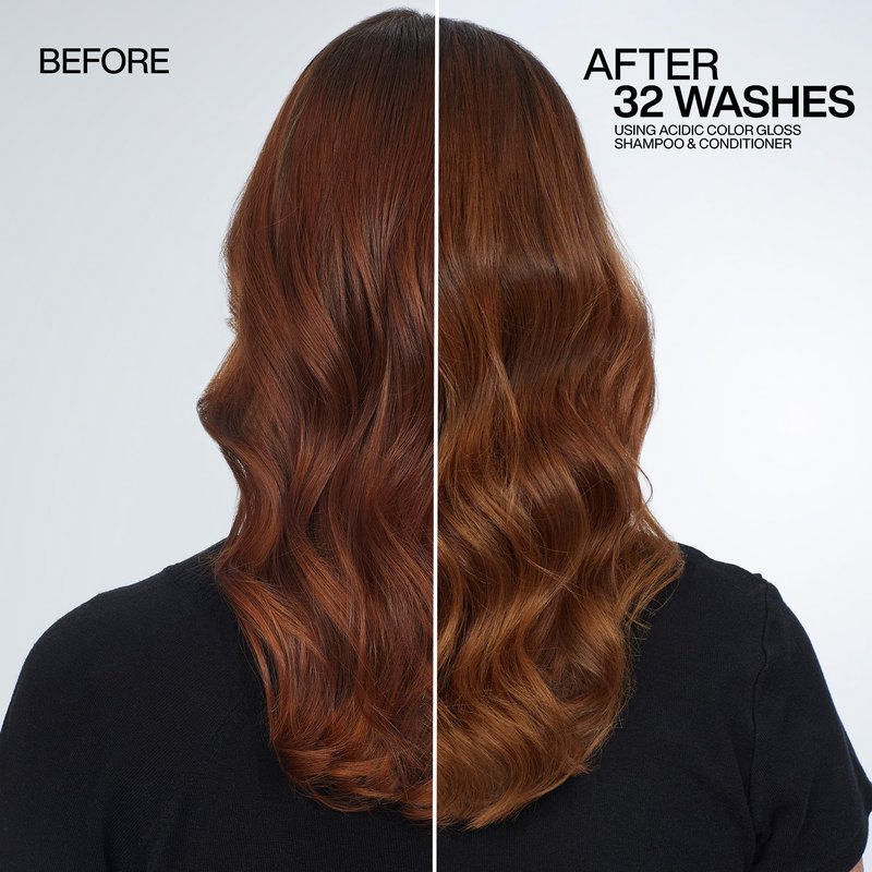 Redken Acidic Color Gloss Sulfate-Free Shampoo, Conditioner, and Glossing Treatment Set For Color-Treated Hair - Preserves Vibrancy and Extends Shine With Citric Acid & Apricot Oil