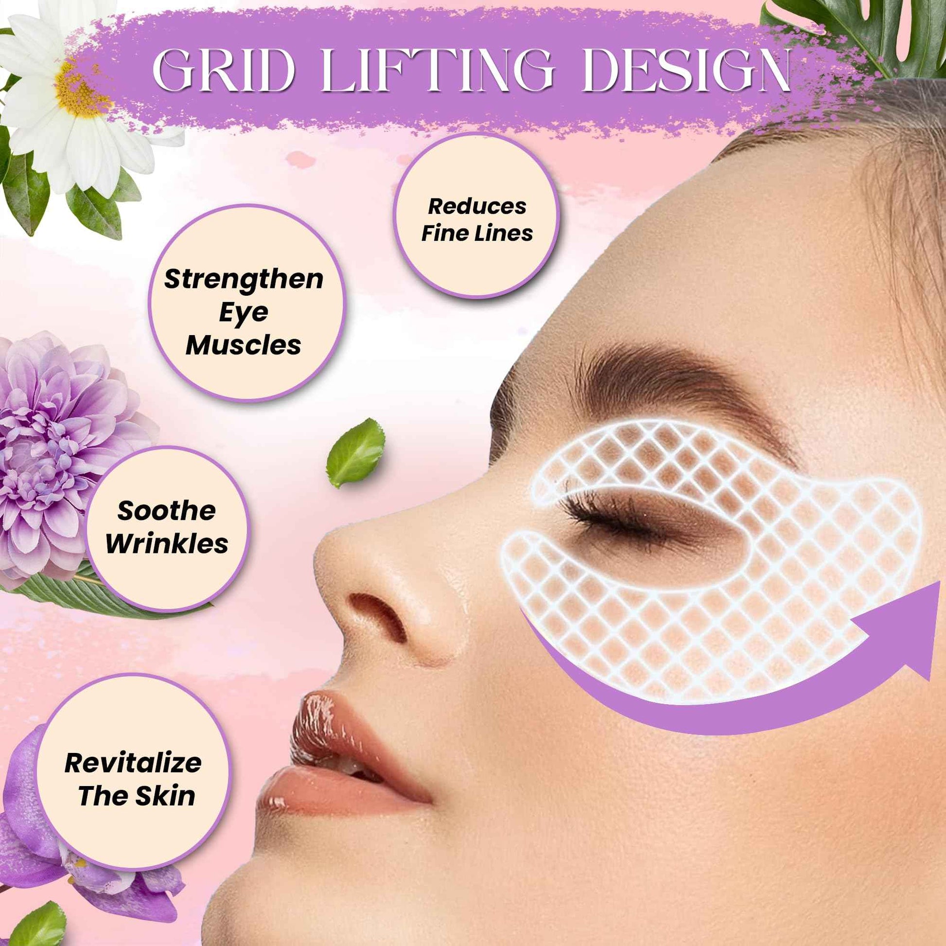 NixFlex Under Eye Patches – 20 Pairs Collagen & Hyaluronic Acid Eye Masks for Dark Circles, Puffiness & Wrinkles | Hydrating, Firming, Anti-Aging, Vegan & Sensitive Skin Friendly