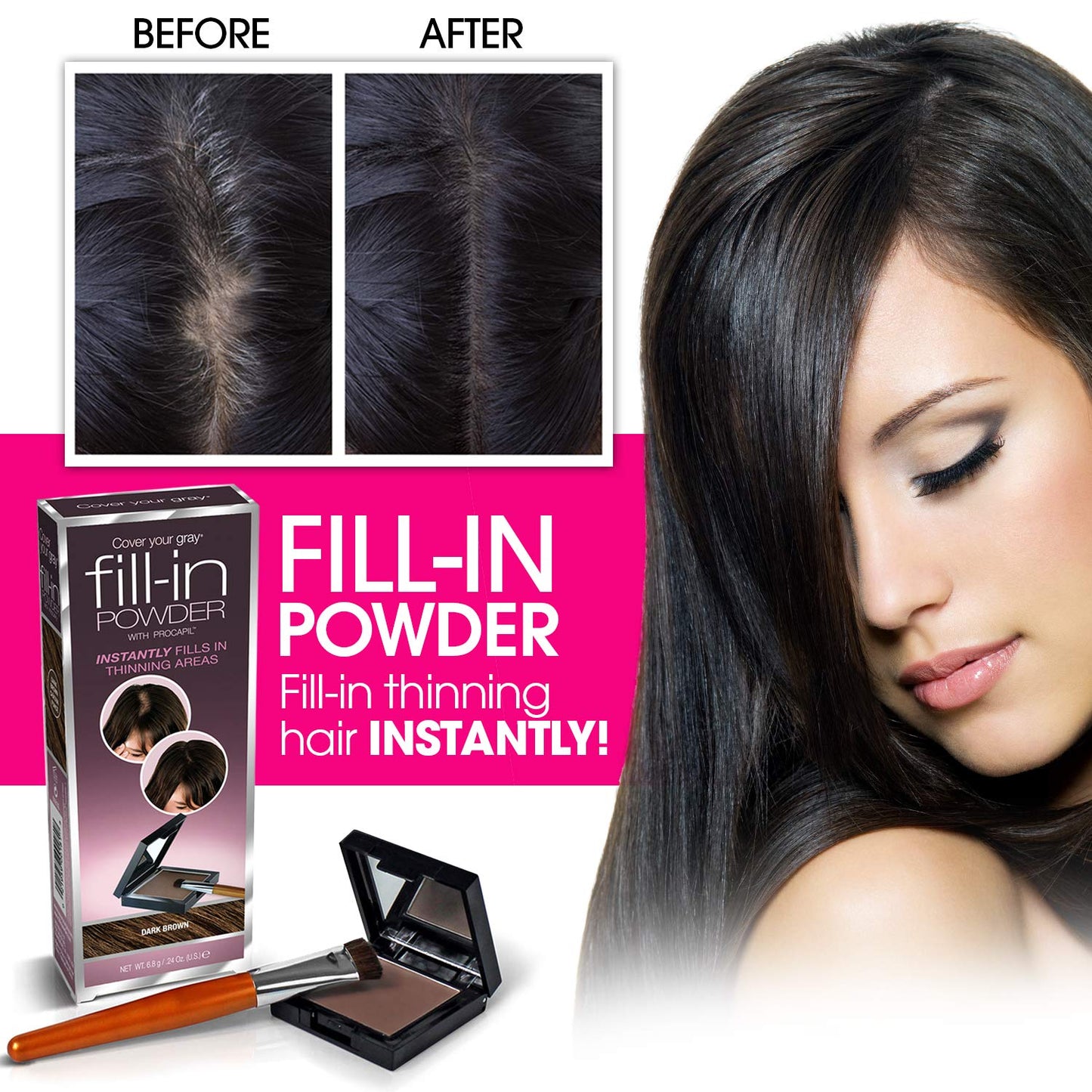Cover Your Gray Fill In Powder - Medium Brown/Dark Brown