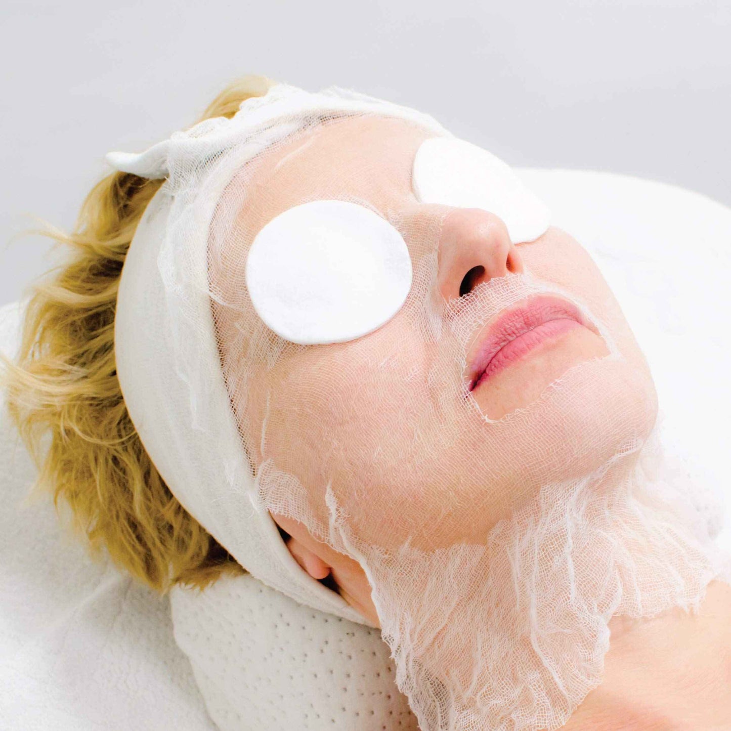 ForPro Precut Gauze Facial Mask, 100% Cotton Gauze, for High Frequency Facial Treatments and Masks, 100-Count (Pack of 2)