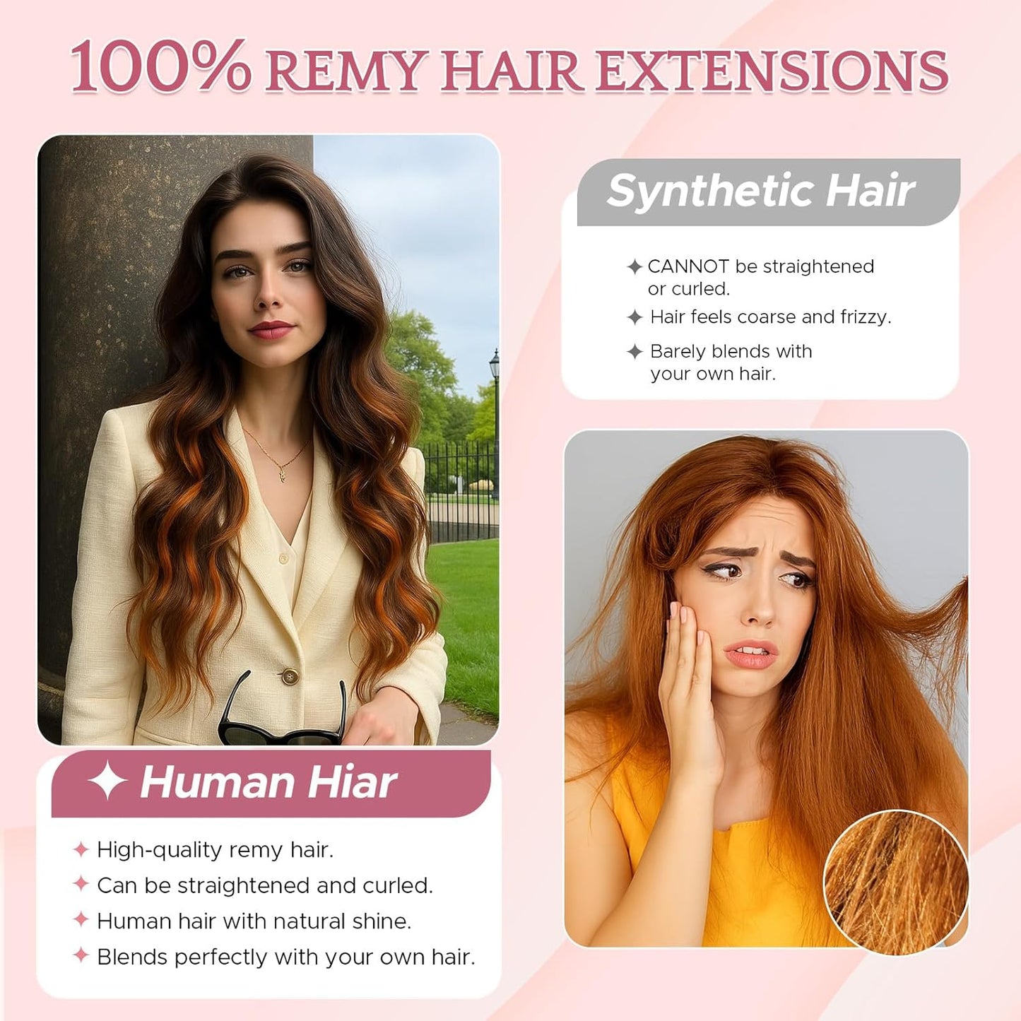 Clip-In Hair Extensions - Real Human Hair, 12 Inch, Dark Brown, Straight | Add Volume & Length for Daily Wear
