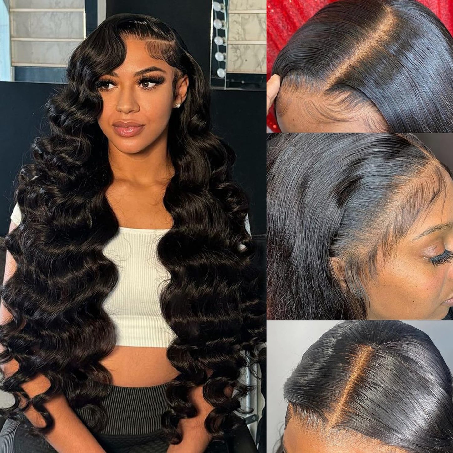 22 Inch Body Wave Lace Front Wig - 200 Density Human Hair, HD Lace, Pre-Plucked Frontal with Baby Hair