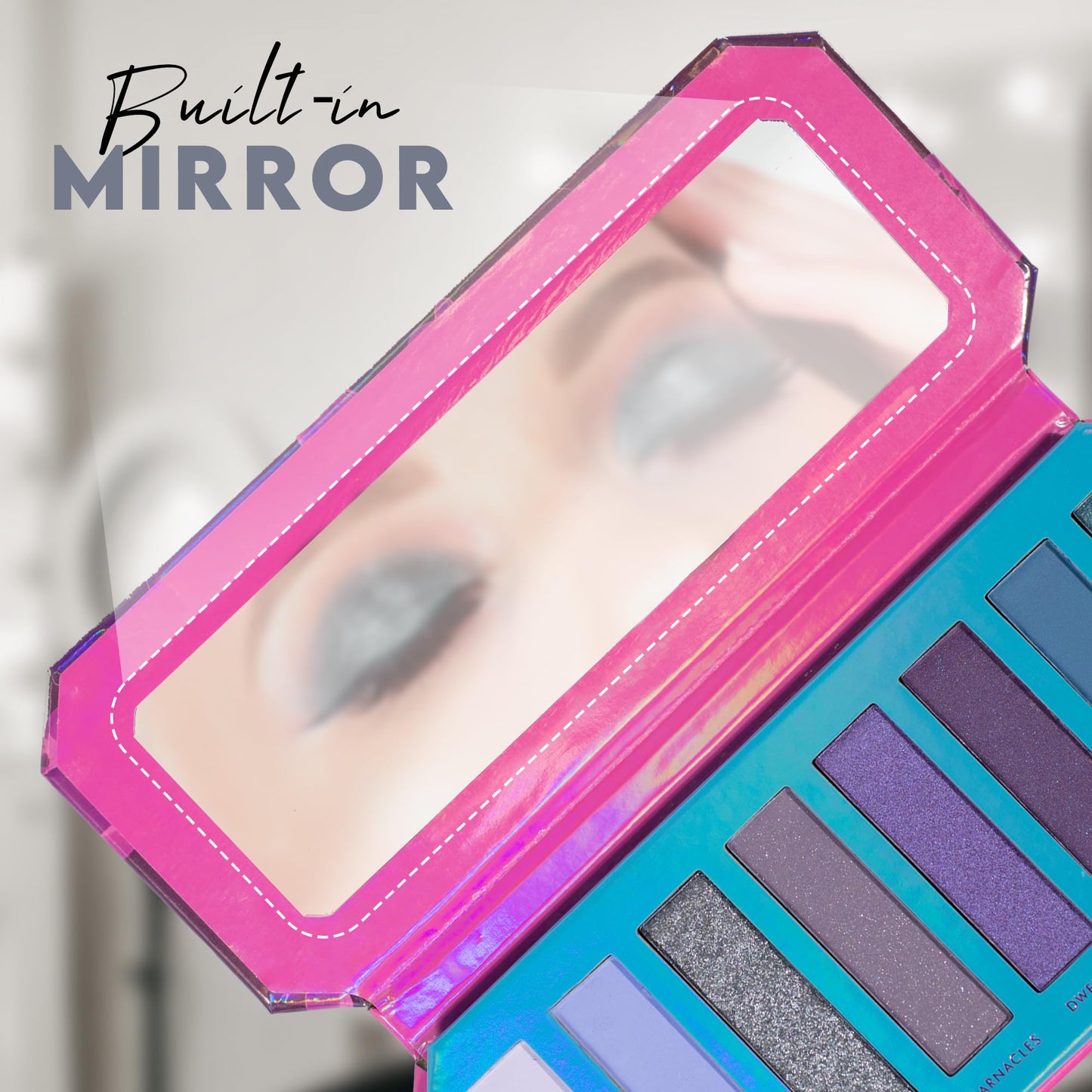 Profusion Cosmetics Sea Witch 8 Shade Eyeshadow Palette With Mirror, Ultra Pigmented Matte & Shimmer Finishes, Long-Lasting Blendable Formula, Travel Friendly, Vegan & Cruelty-free