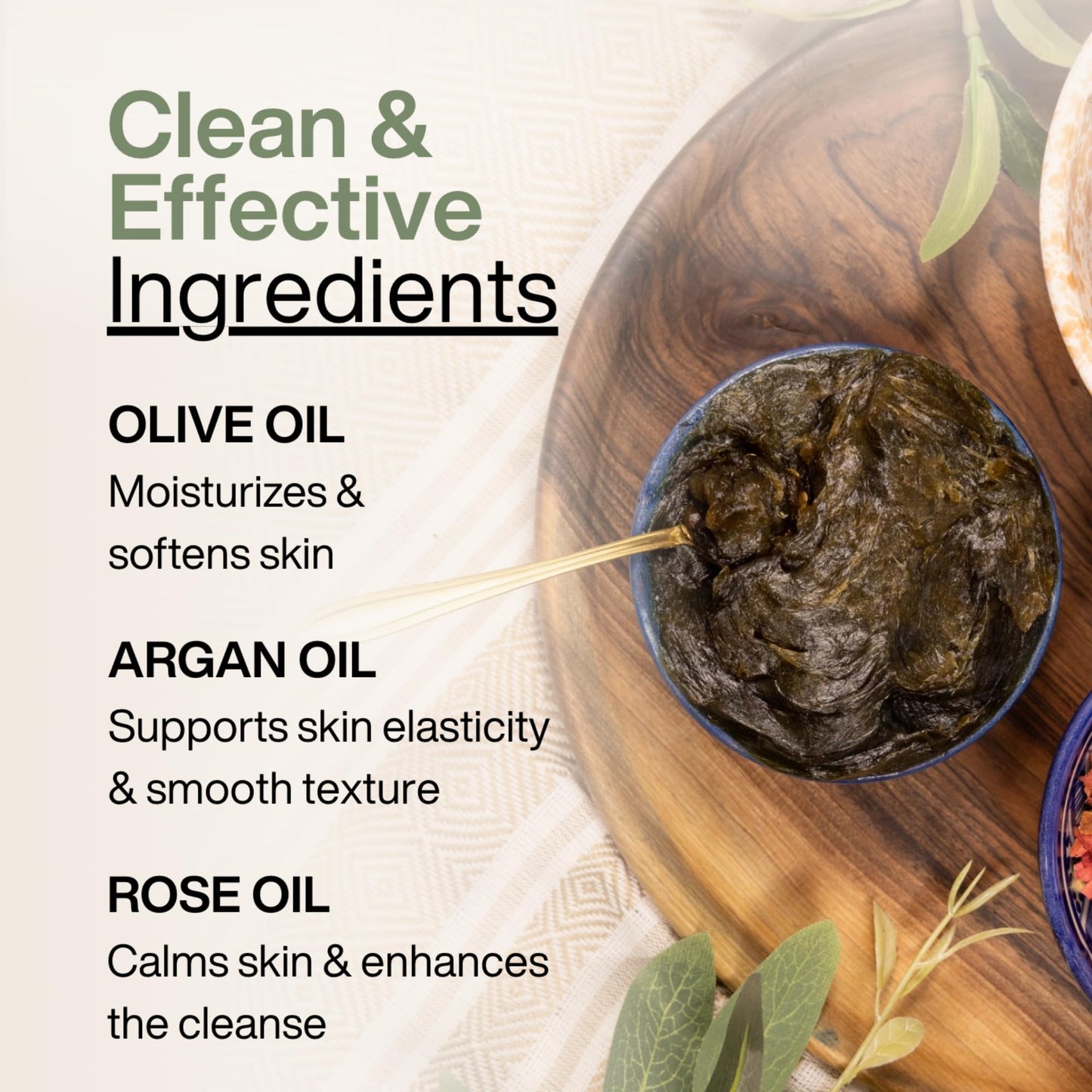 Moroccan Black Soap with Olive Oil, Hammam Exfoliating Natural Black Beldi Soap, Moroccan Body Scrub, Traditional Savon Noir (7 oz)