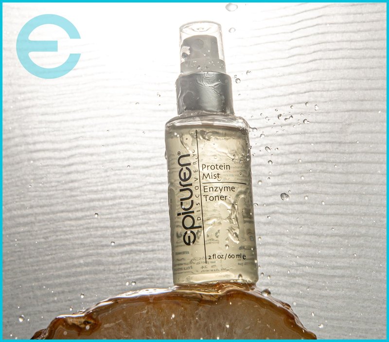 Epicuren Discovery Protein Mist Enzyme Toner 2 oz with B-Vitamins and Collagen Amino Acids to Promote Hydration
