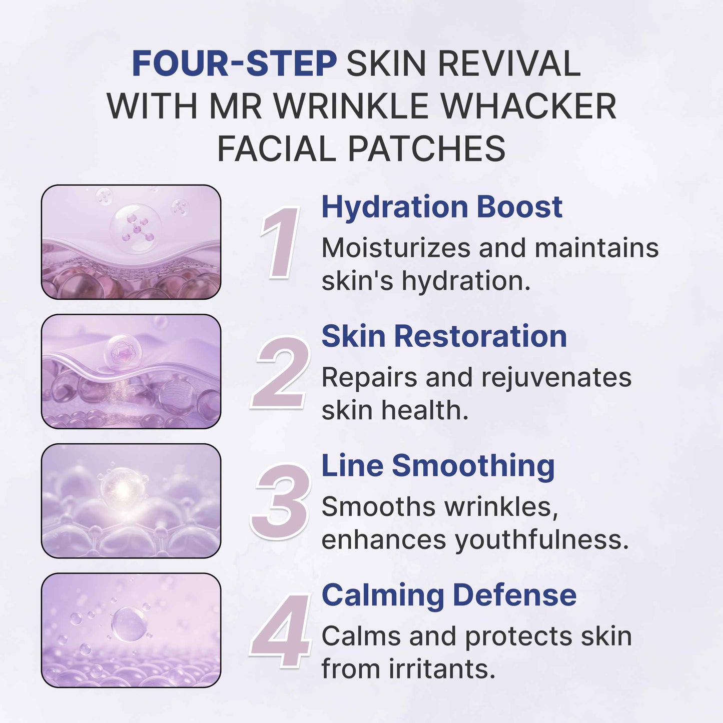 Mister Wrinkle Whacker Forehead Wrinkle Patches, 30 Hypoallergenic Anti Wrinkle Patches Facial Overnight Skincare Collagen, Hyaluronic Acid, Vitamin E & Aloe Lavender