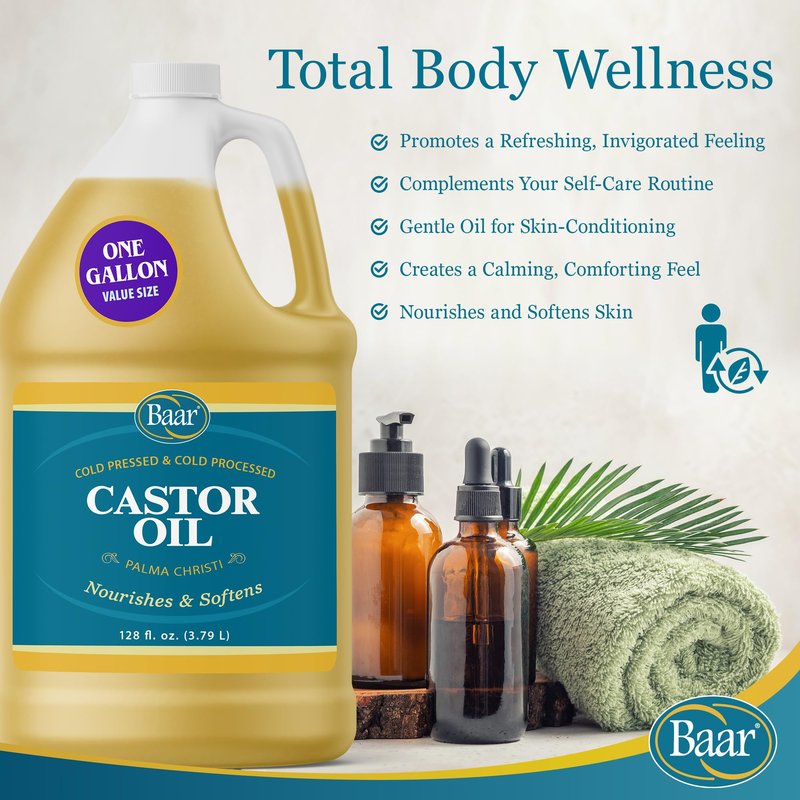 Castor Oil, Gallon for Personal Care