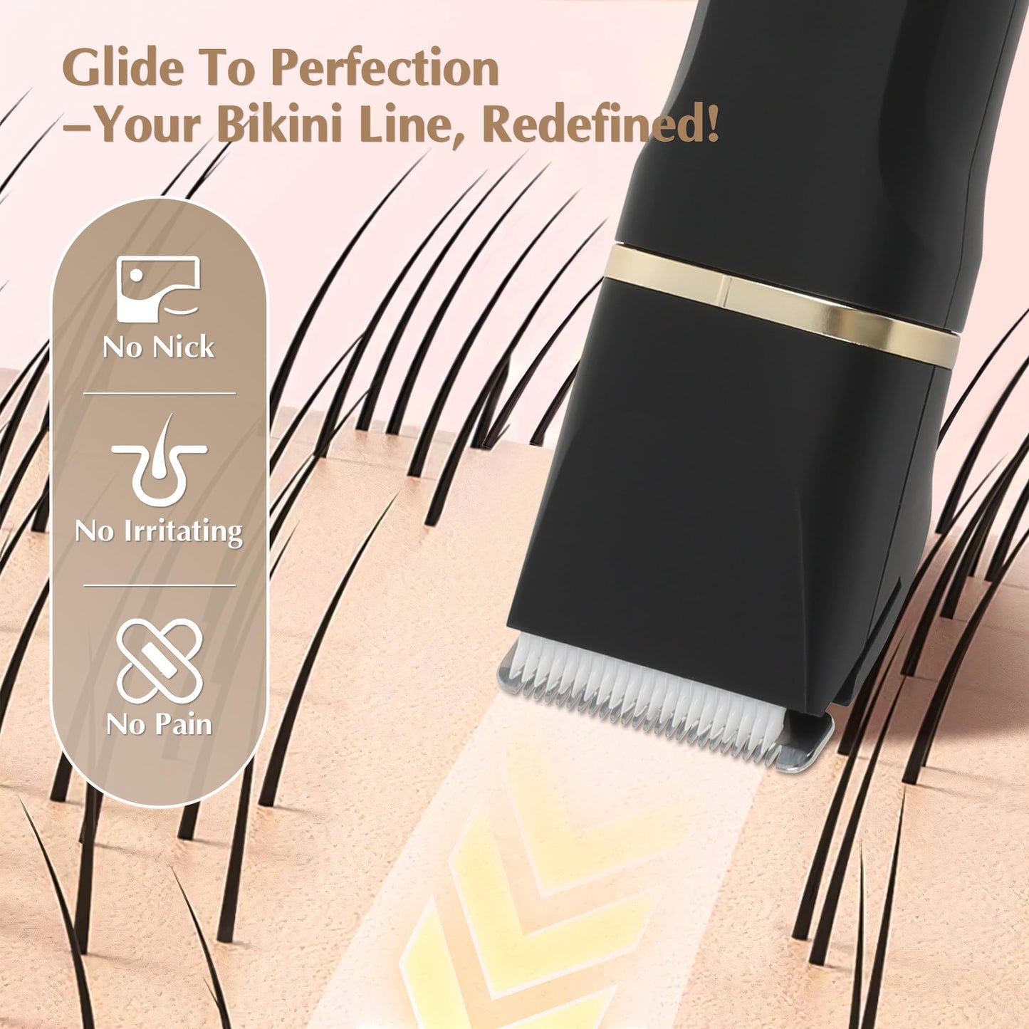 Eilveey Bikini Trimmer Electric Facial Hair Remover for Women Waterproof