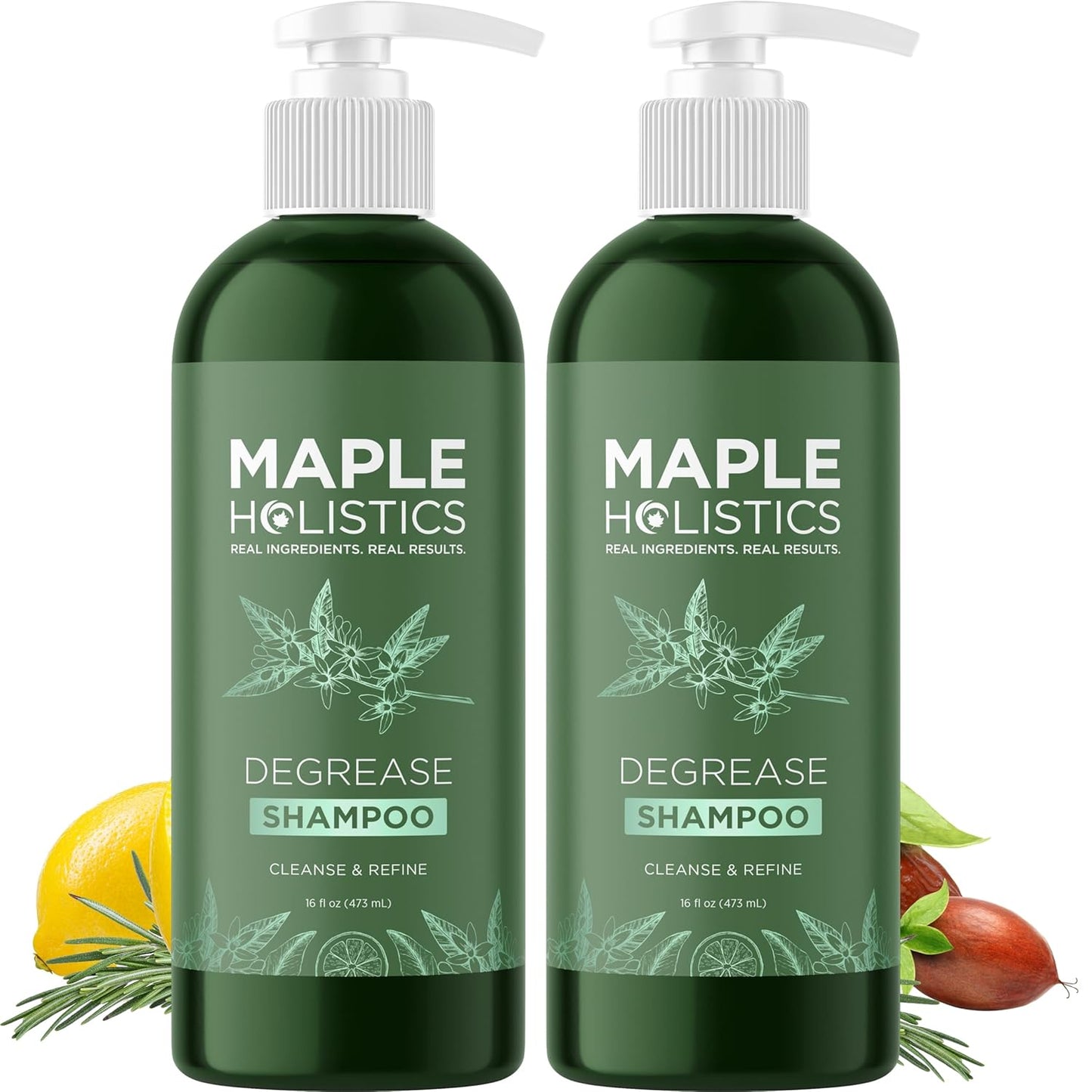 Clarifying Shampoo for Oily Hair - Deep Cleansing Rosemary Oil Formula | Vegan & Sulfate Free (2 Pack)