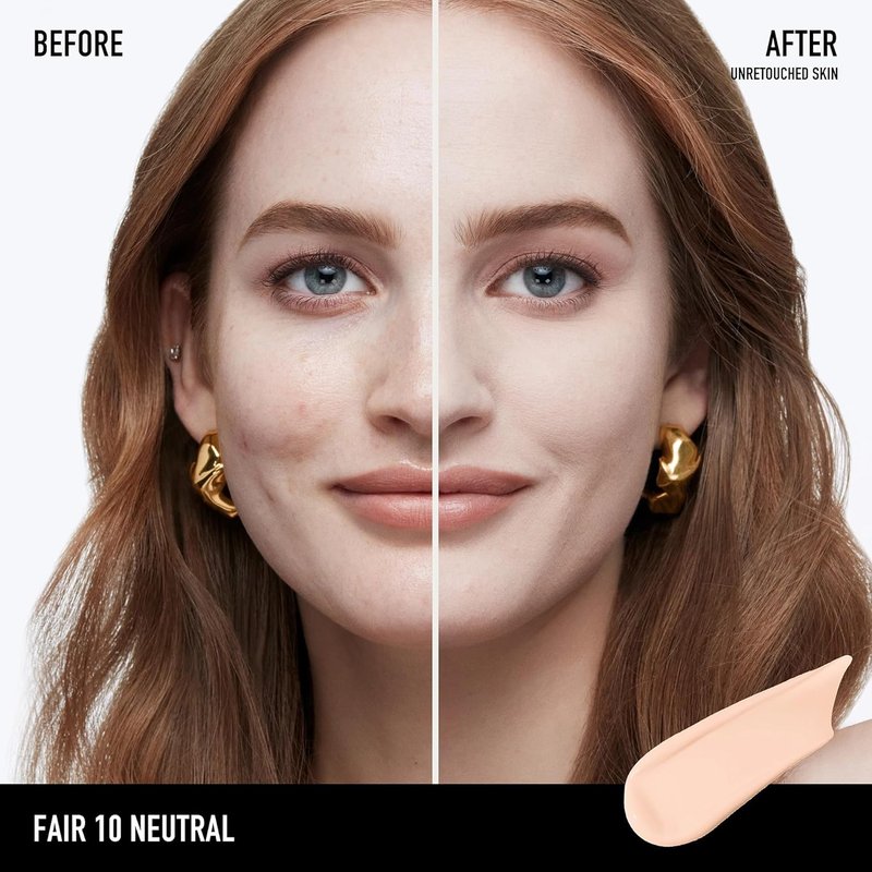 bareMinerals Liquid Foundation SPF 20 - Full Coverage, Breathable Makeup for Natural Matte Finish | 24HR Wear, Vegan