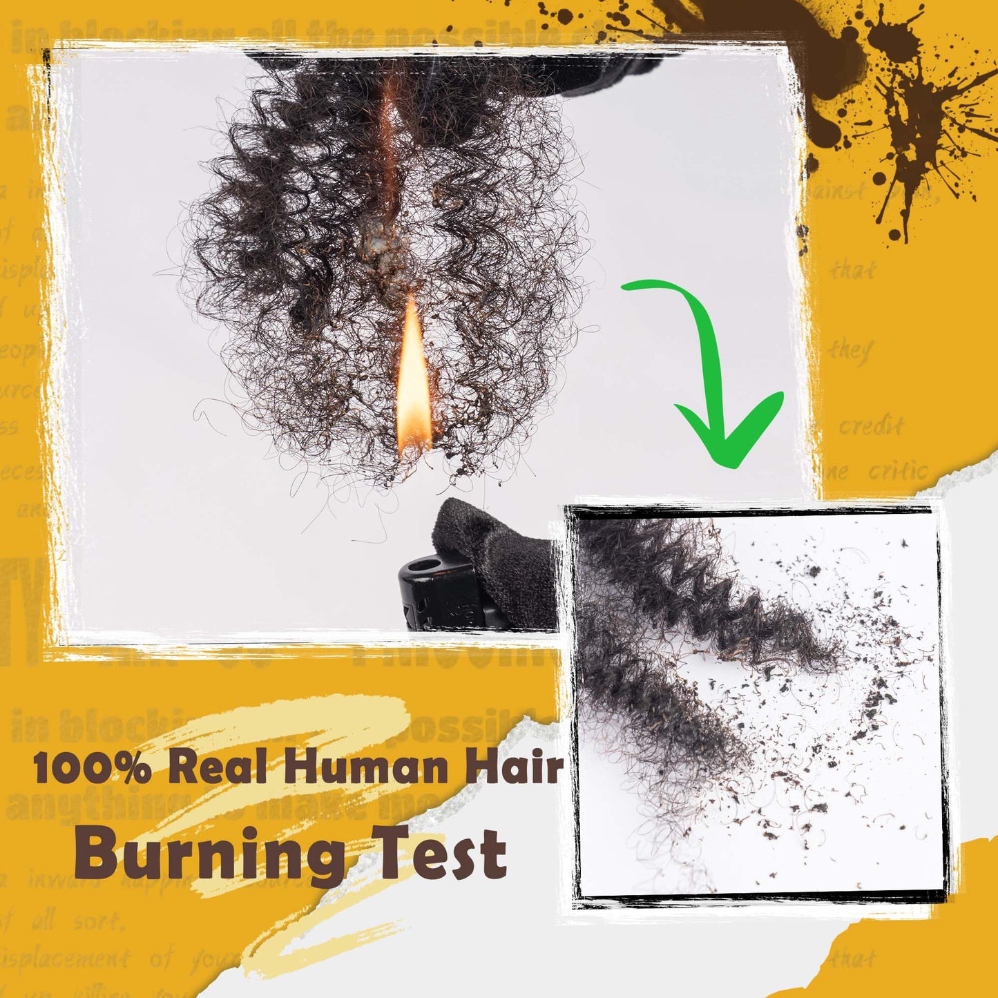 Maytsing Afro Kinkys Bulk 100% Human Virgin Hair - 8inch,3oz/90g,Natural Black - 4C Texture - for Dreadlocks, Loc Repair, Twists, Braids - Can Be Bleached and Dyed to Honey Blond Color