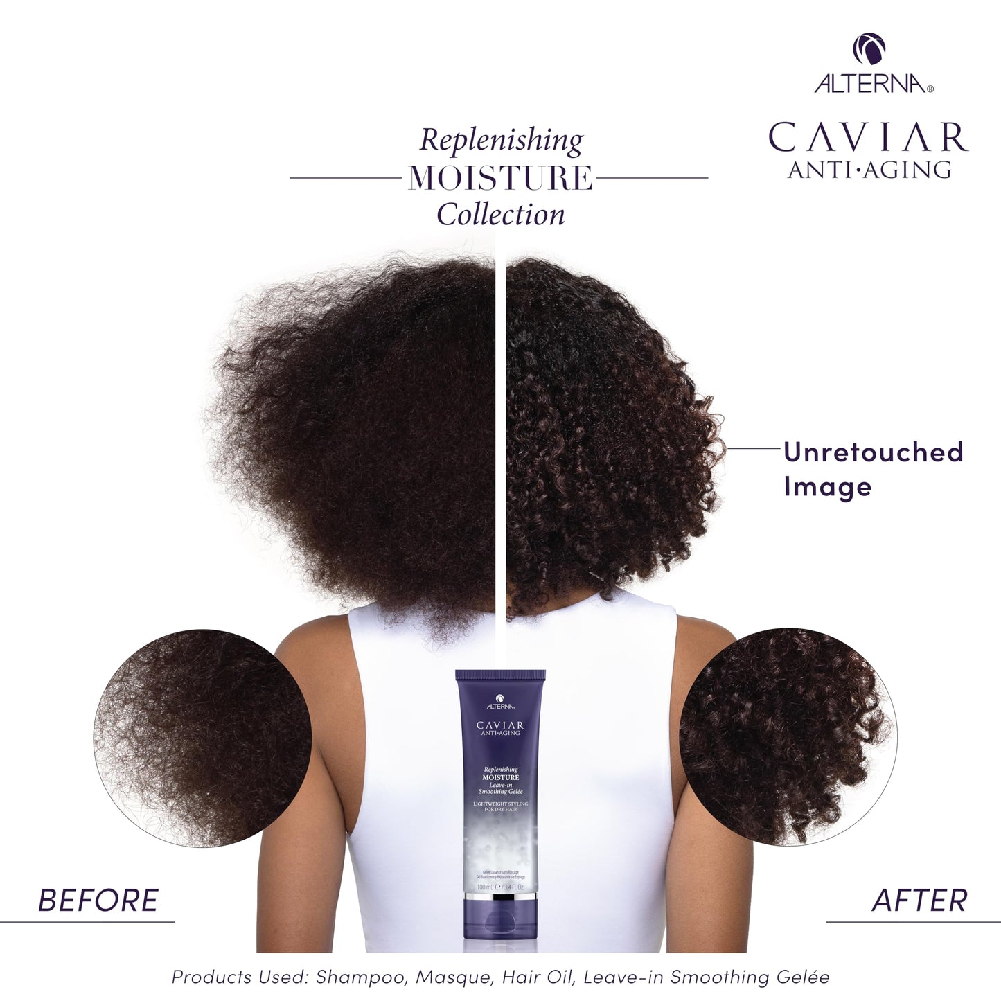 Alterna Caviar Anti-Aging Replenishing Moisture Leave-in Smoothing Gelee, Lightweight Styling For Dry Hair,Sulfate Free ,3.4 Fl Oz (Pack of 1)