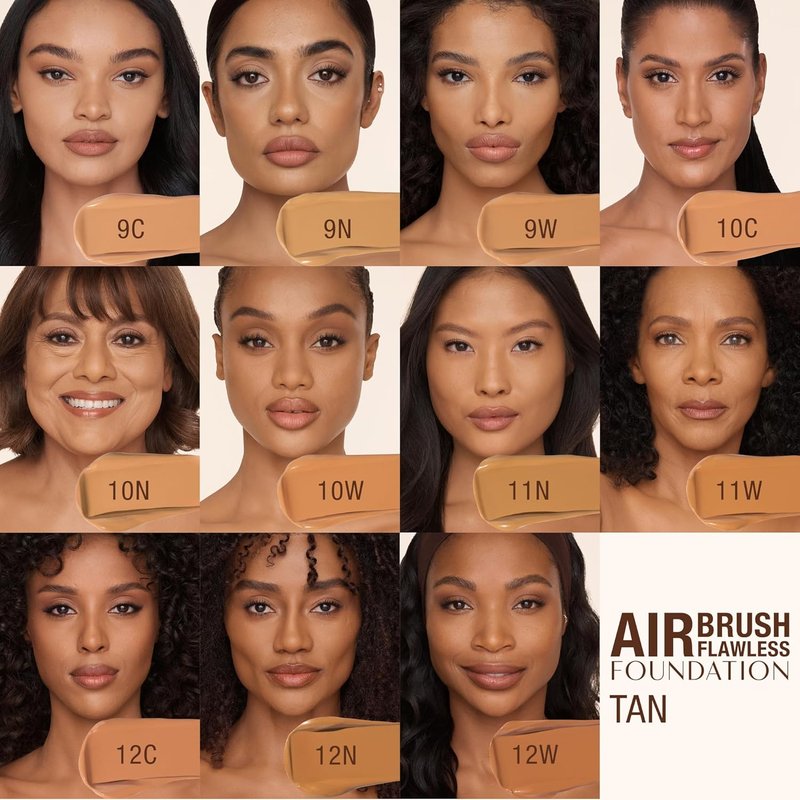 Charlotte Tilbury Airbrush Flawless Matte Foundation - Full Coverage Liquid Makeup for Natural-Matte Finish | Waterproof & Transfer Resistant