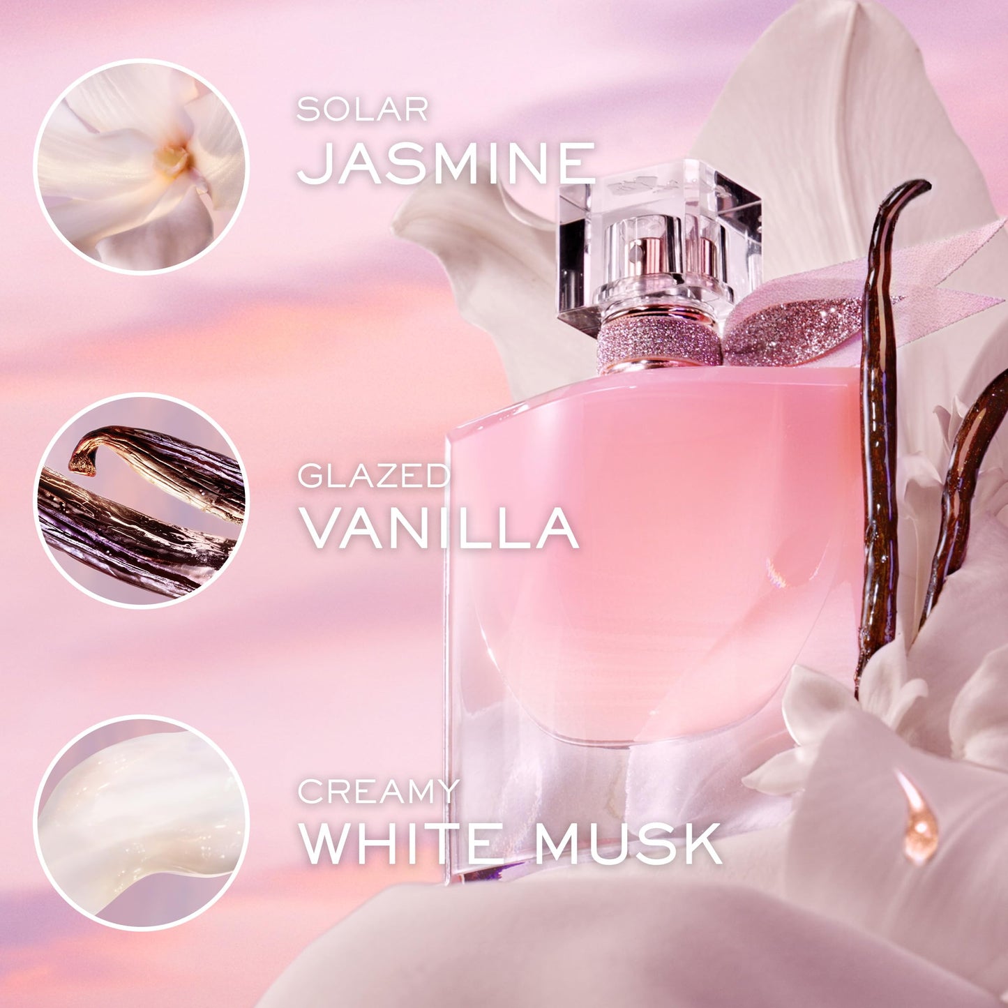 Lancôme La Vie Est Belle La Vie Vanille Nude Eau de Parfum - Long Lasting Fragrance with Notes of Solar Jasmine, Glazed Bourbon Vanilla, White Musk - Floral & Sweet Women's Perfume 3.4 Fl Oz.