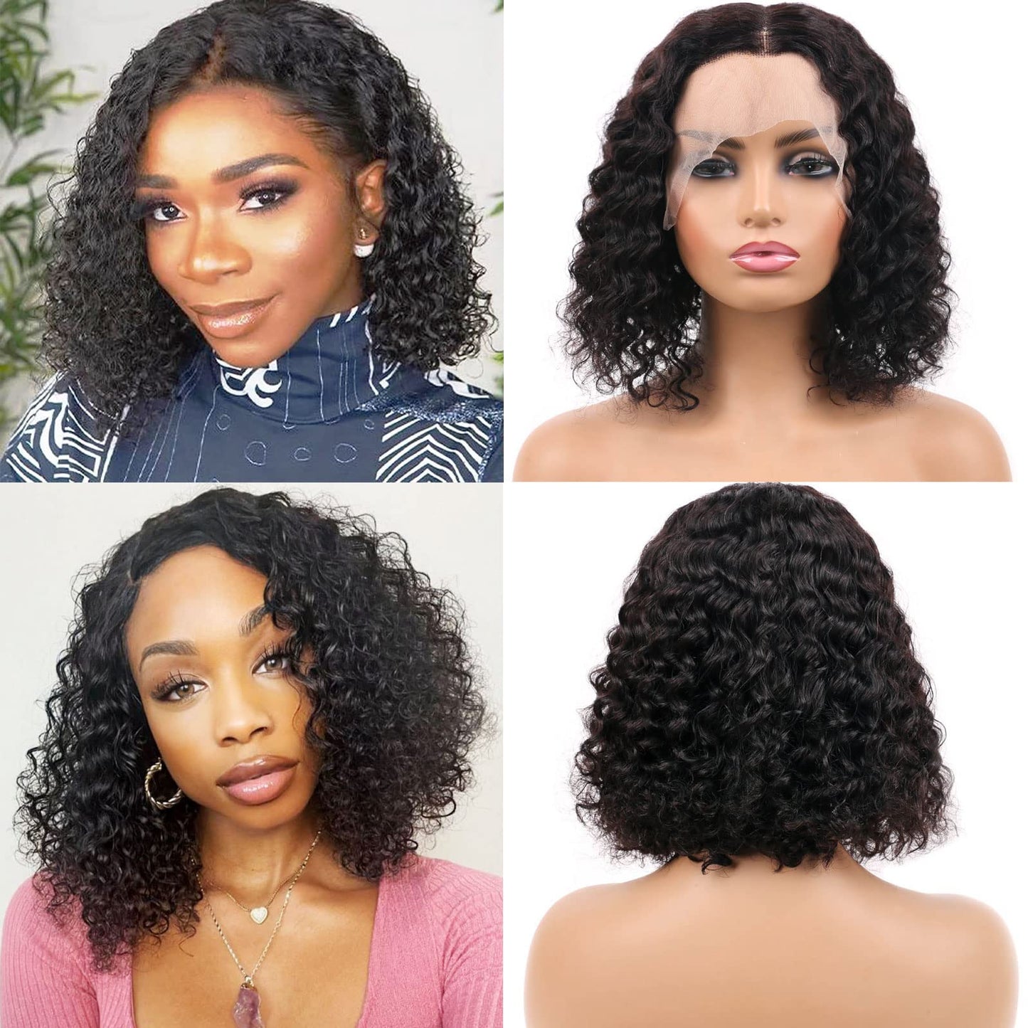VIYAVIYA Bob Wig Human Hair Glueless Wigs 4X4 Straight Lace Front Glueless Wig 130% Density Short Straight Bob Wigs for Black Women 10 inch