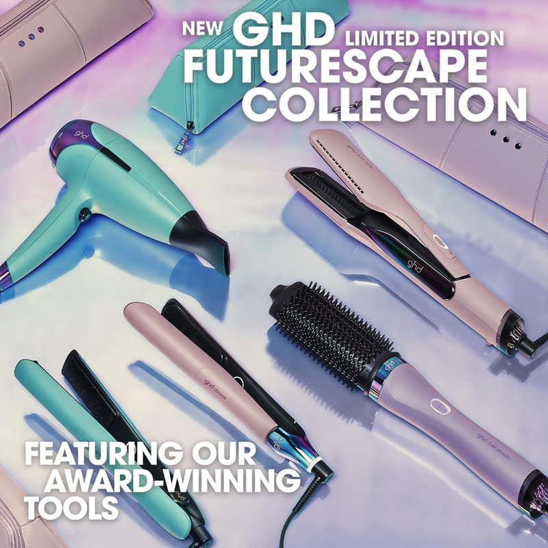 GHD Chronos Styler - 1” Smart Flat Iron Hair Straightener | HD Motion Technology, Faster Styling, Transcendent Pink