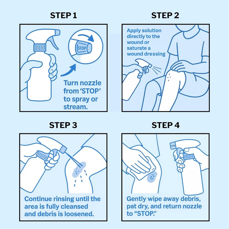 McKesson Puracyn Plus Wound and Skin Cleanser Spray [1 Count] - 16.9 oz Hypochlorous Acid Dermal Wound Wash for Cuts, Burns, Sores, and Skin Irritations, Non-Sting First Aid HOCl Spray