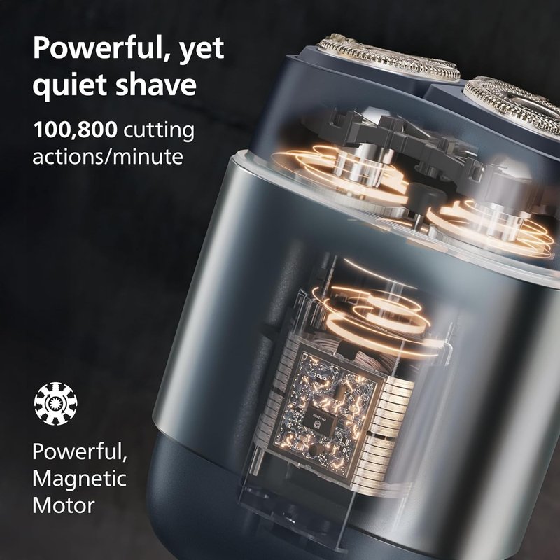 Philips Norelco Shaver 700 Series - Electric Shaver with Lift & Cut System, Dual Steel Blades | Wet & Dry, Travel Case, Model S794/94