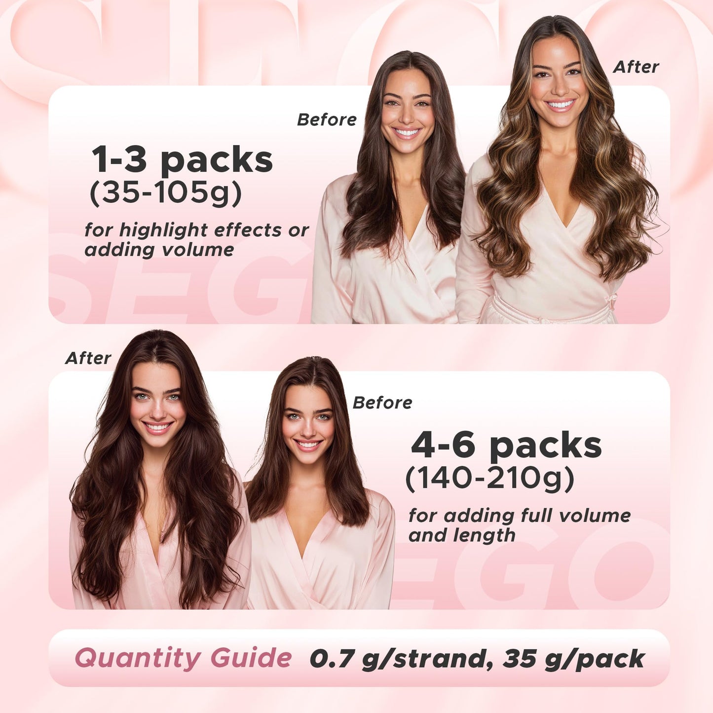 SEGO Nano Tip Hair Extensions Human Hair, Nano Beads Balayage Seamless Highlight Pre-bonded Extensions for Women, 0.7g/strand, 50 strands 35g/pack -18 Inch#01 Jet Black