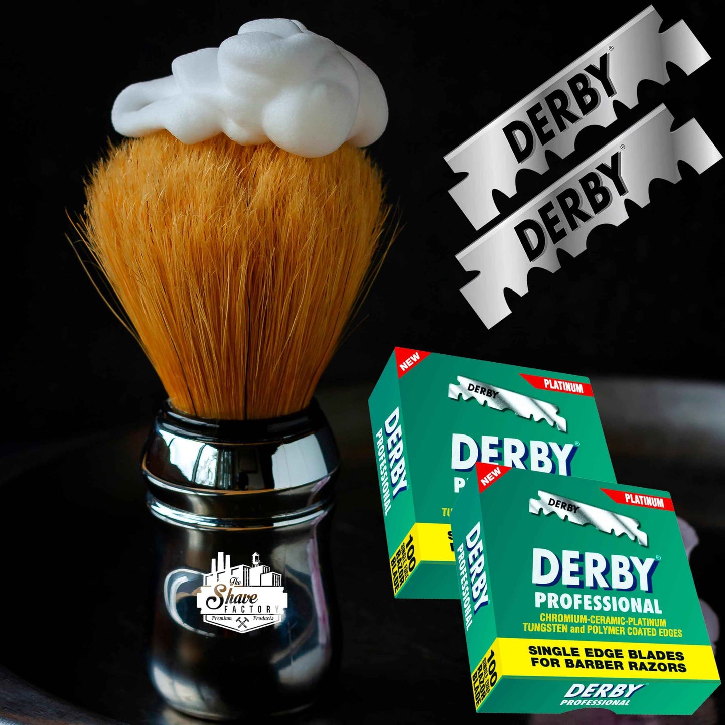 300 "Derby Professional" Single Edge Razor Blades for straight razor