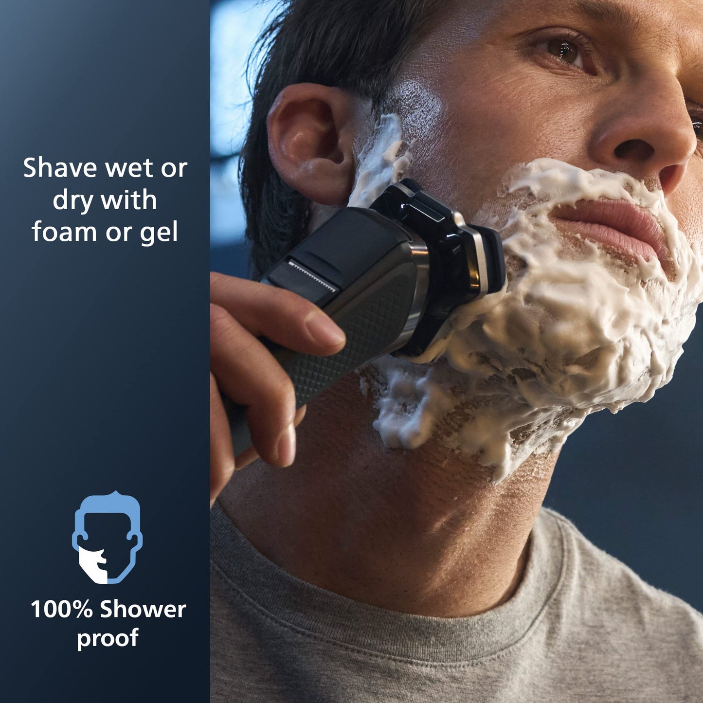 Philips Norelco Shaver 7600, Rechargeable Wet & Dry Electric Shaver with SenseIQ Technology, Quick Clean Pod, Travel Case & Pop-up Trimmer, S7886/84