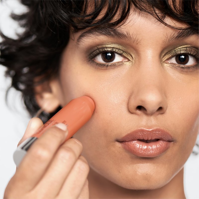 Clinique Chubby Cream Blush Stick Cheek Colour Balm | Blush For Cheeks | Long Lasting + Buildable | Create A Healthy Looking Glow | Perfect For Travel, Roly Poly Rosy, 1 Count