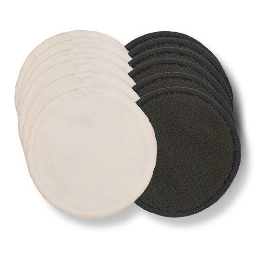 Eco Bath London Reusable Makeup Remover Pads - Set of 12, Natural Bamboo Cotton, Eco-Friendly, Soft and Washable Makeup Removal Pads