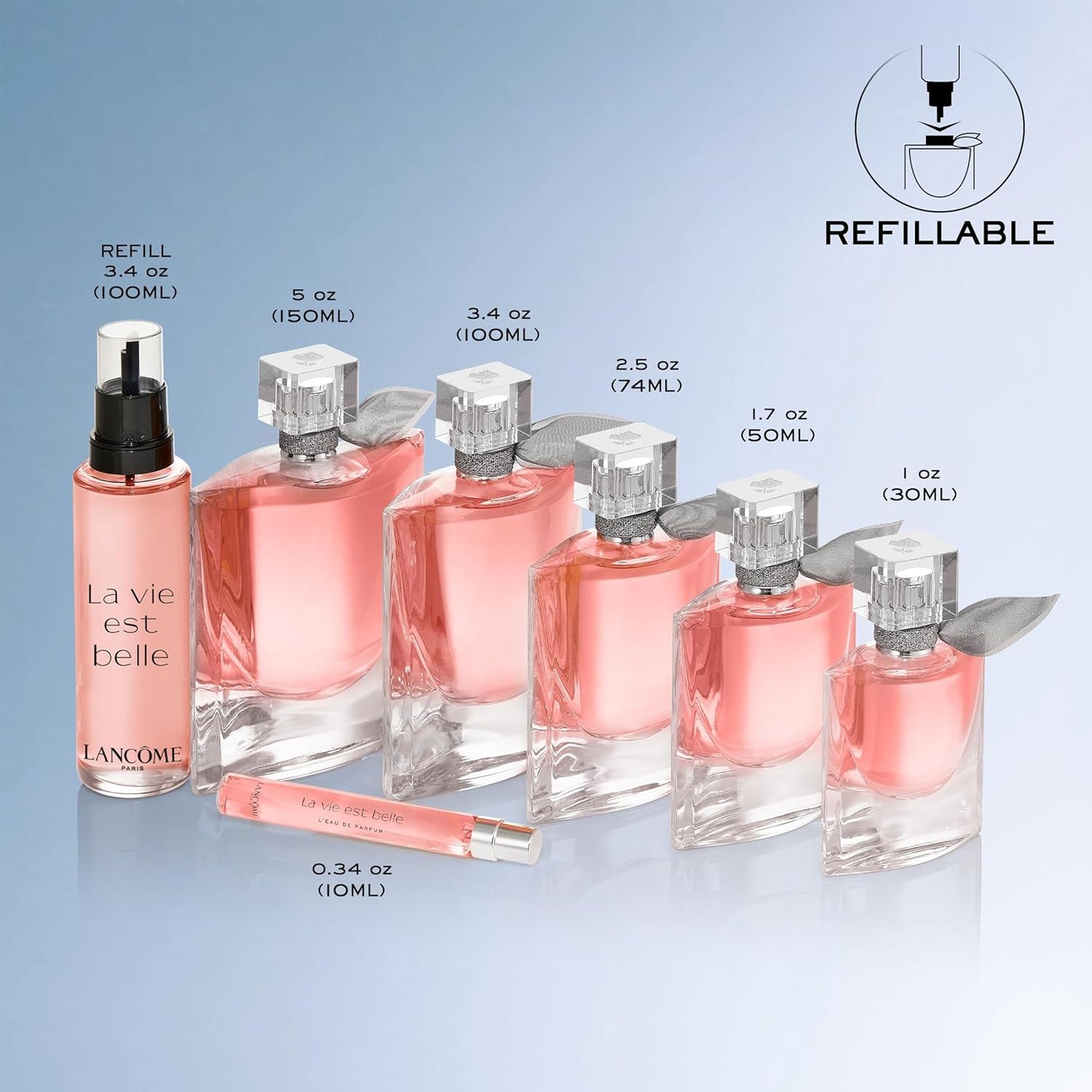 Lancôme La Vie Est Belle Eau de Parfum | Long-Lasting Floral Fragrance with Iris, Patchouli & Vanilla - 3.4 oz