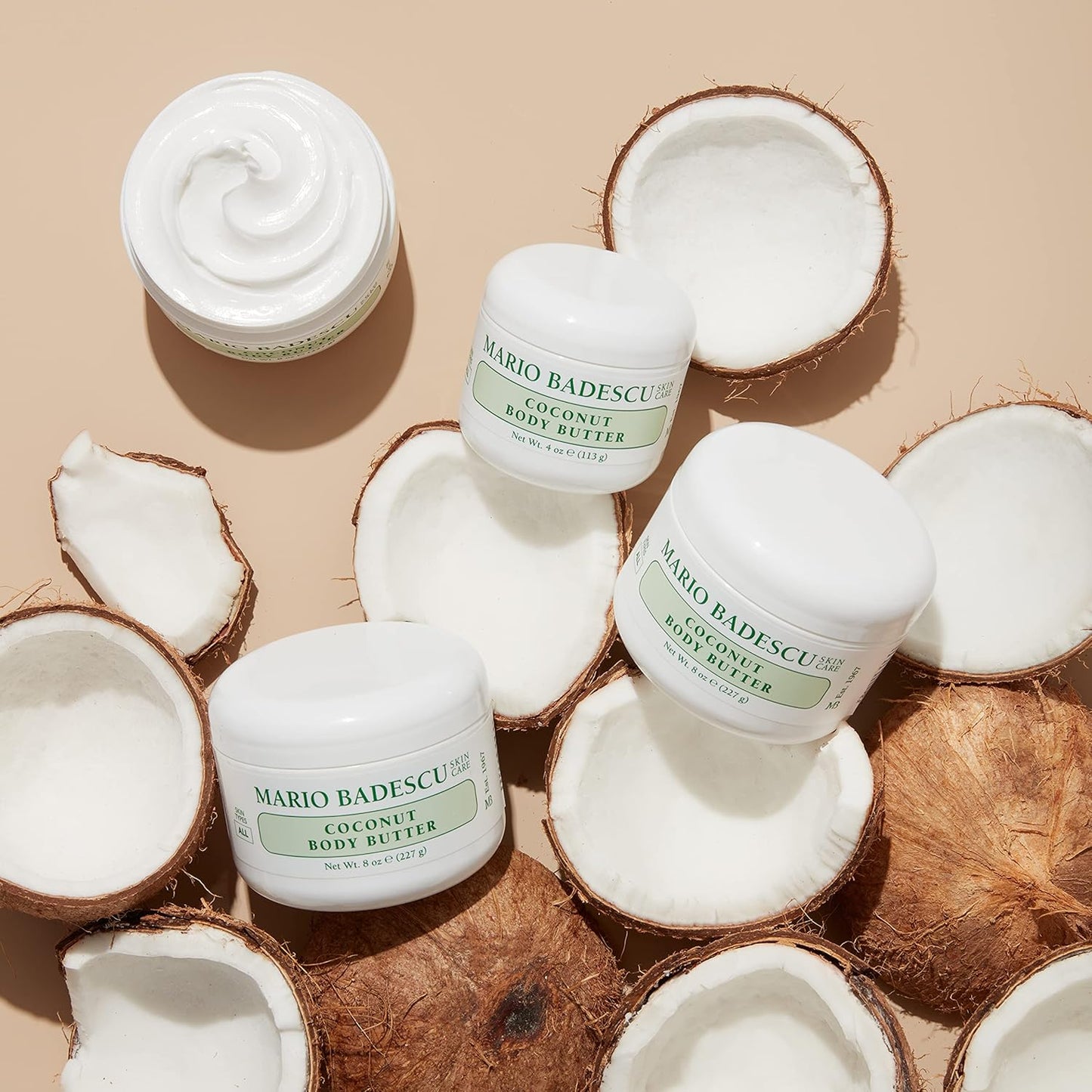 Mario Badescu Coconut Body Butter - Nourishing Body Moisturizer for All Skin Types | Smooth & Radiant Skin