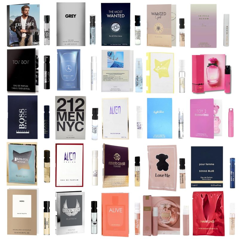 Infinite Scents Perfume & Cologne Samples – 12 Designer Fragrances (6 for Men, 6 for Women) His & Hers Discovery Set