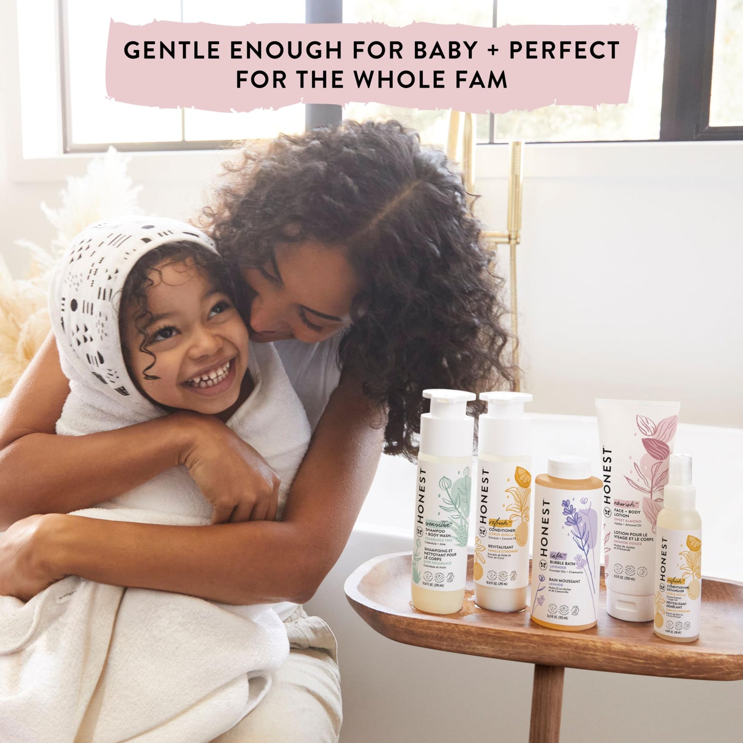 The Honest Company 2-in-1 Cleansing Shampoo and Body Wash Face Lotion Bundle Gentle for Baby Naturally Derived Sweet Almond Nourish 18.5 fl oz