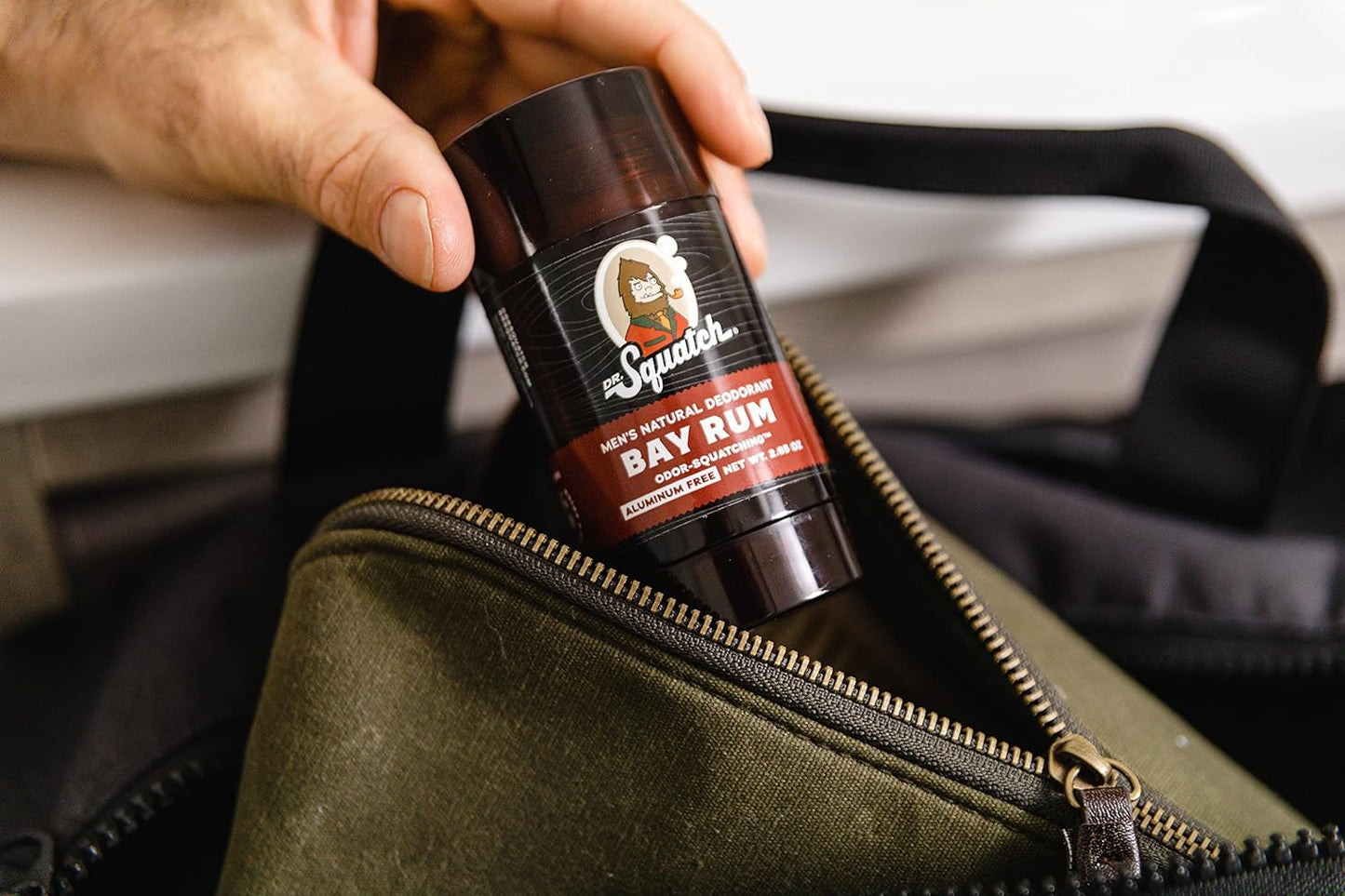 Dr. Squatch Natural Deodorant for Men - Aluminum-Free Bay Rum Scent | 2.65 oz