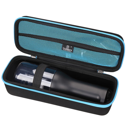 Tourmate Hard Case applicable Philips Flosser,Travel Case for Sonicare Flosser HX3826/HX3827/21, Cordless Power Flosser 3000 Storage Box (Only Box) (Black + Blue)