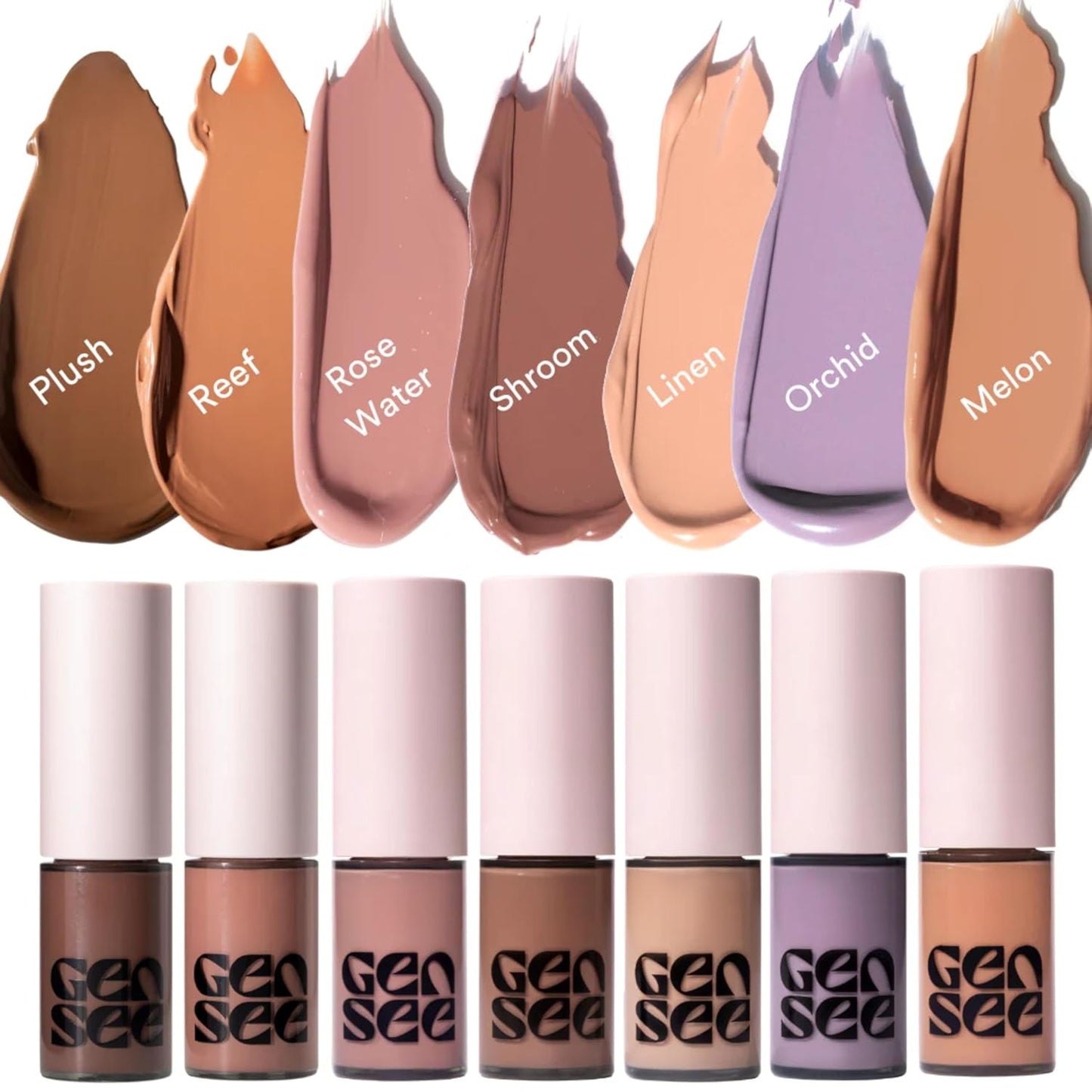GEN SEE Matte Liquid Eyeshadow - High Pigment Multi-Use Makeup in Orchid | Long-Lasting, Vegan Formula