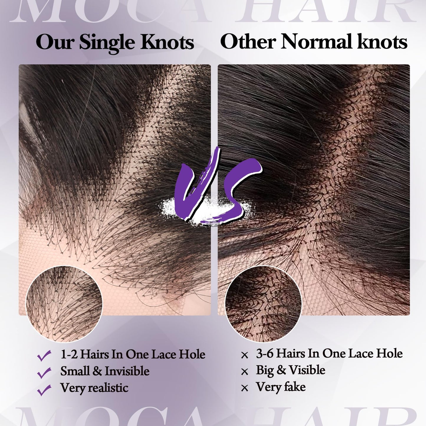 2x6 HD Lace Closure 16 Inch, SKINLIKE 0.095mm Ultra-thin Invisible Real Swiss Lace Closure Only,Straight RAW Virgin Human Hair Single Knot Pre-Plucked with Baby Hair