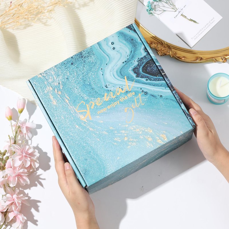 Blueyule Birthday Gift Basket Women, Spa Gifts & Cozy Blanket Gift Set, Unique Christmas Gifts for Her, Self Care Gift Set, Perfect Gift Ideas for Mom, Sister, Friend
