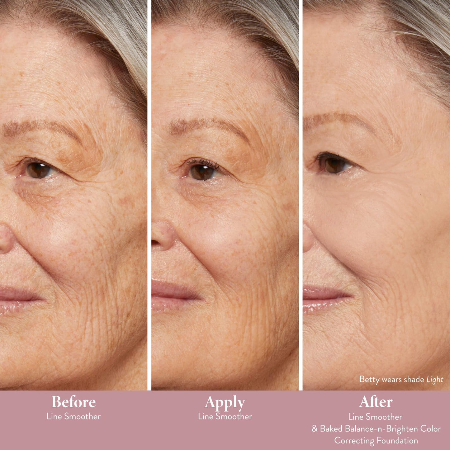 LAURA GELLER NEW YORK Line Smoother Targeted Fine Line Blurring Primer | Wrinkles & Pores, Subtly Tinted, with Vitamin C & Niacinamide for Mature Skin