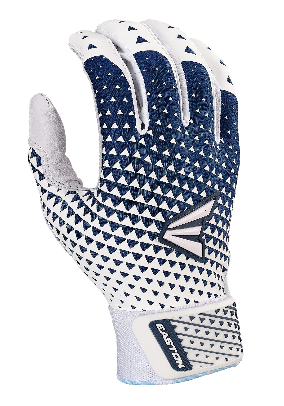 Easton | GHOST NX Fastpitch Softball Batting Gloves | Adult Small | White/Navy