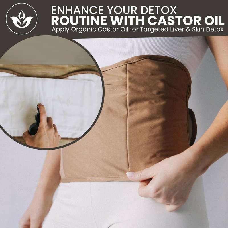 Trust Your Gut Organic Castor Oil 16oz – USDA Certified, Cold-Pressed, Hexane-Free – Extra Virgin Oil for Detox, Liver Support, Lymphatic Flow, Skin, Hair Growth & Castor Oil Wraps