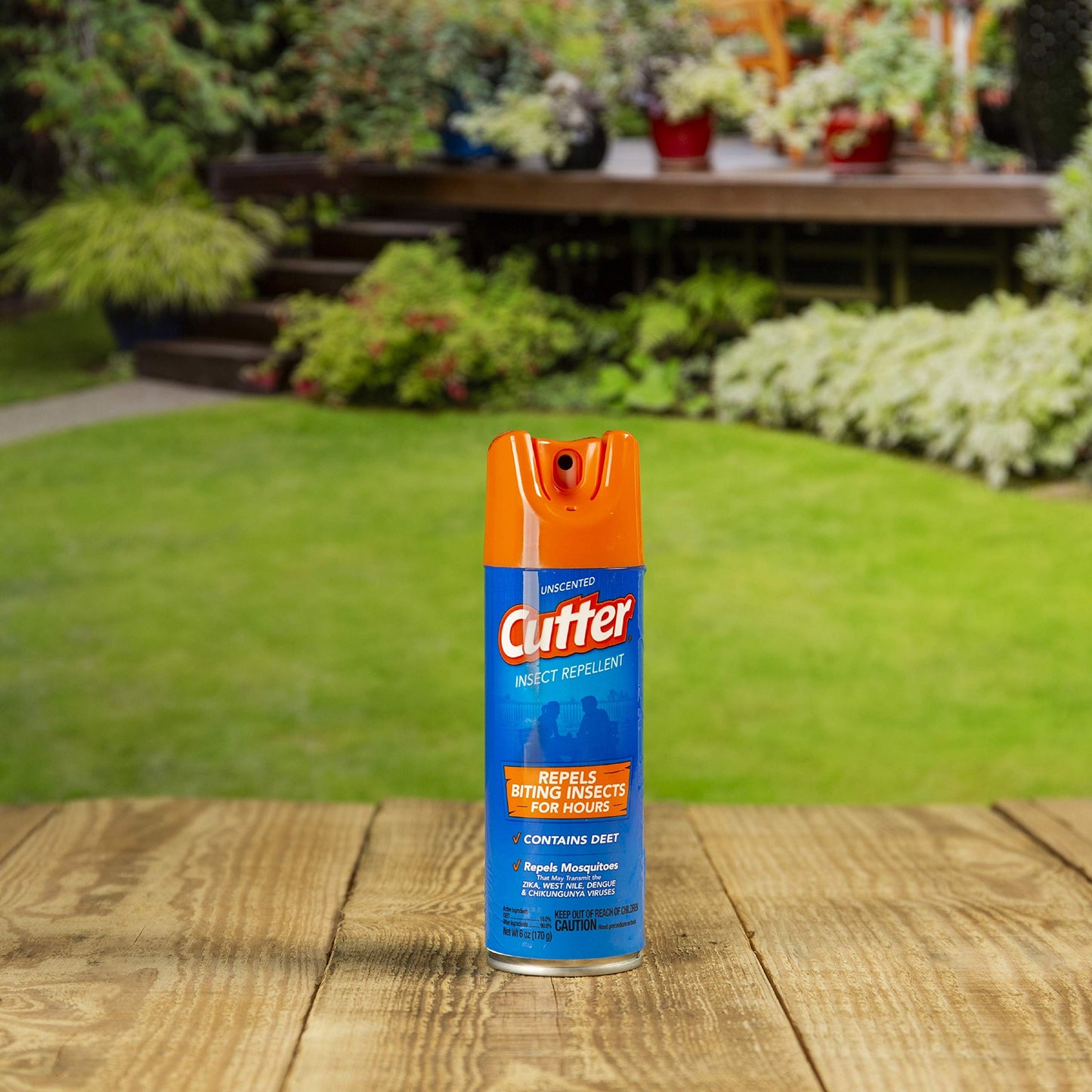 Cutter Unscented Cutter Insect Repellent, Aerosol, 6-Ounce, Clear