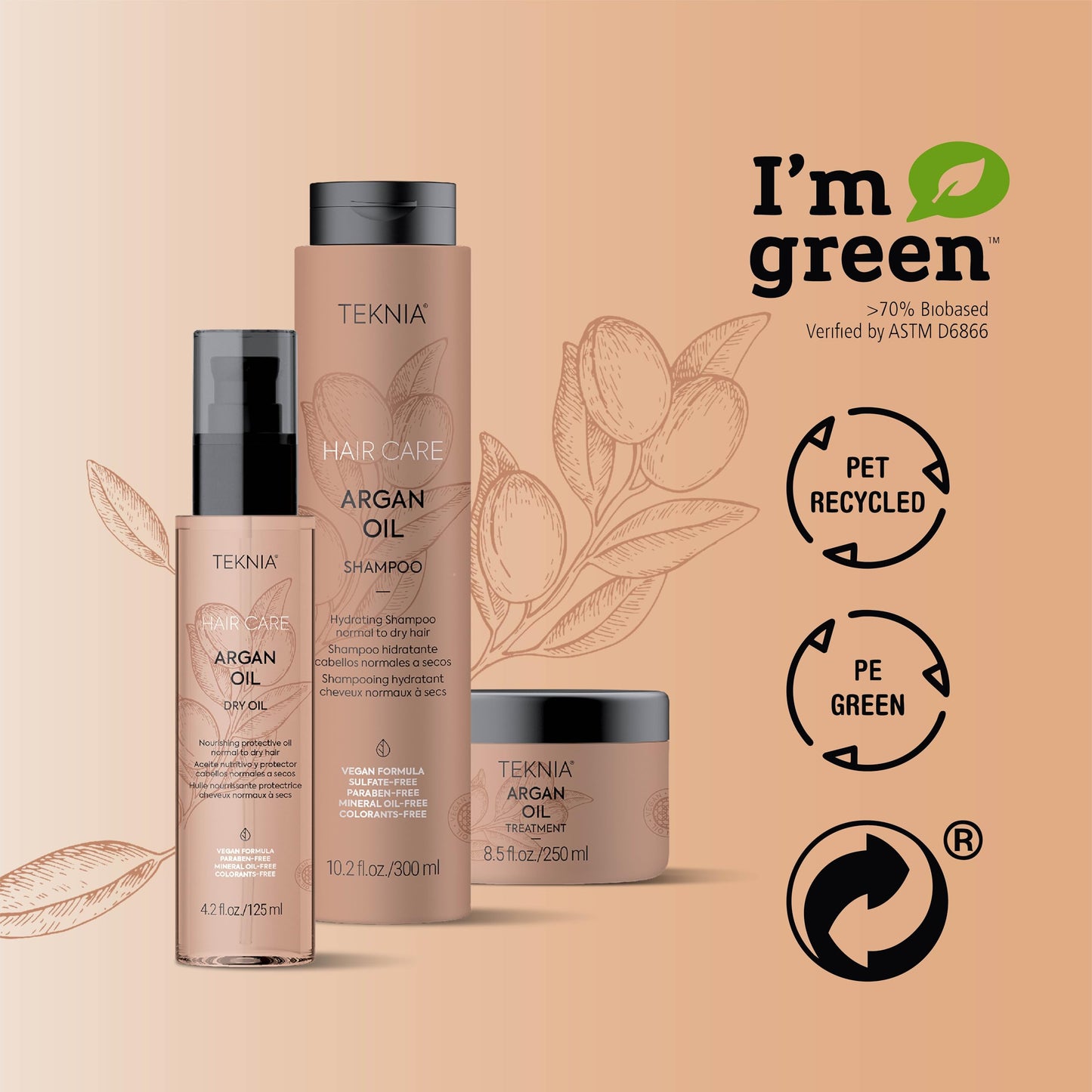 LAKMÉ Teknia Argan Oil Shampoo, 10.2 fl oz