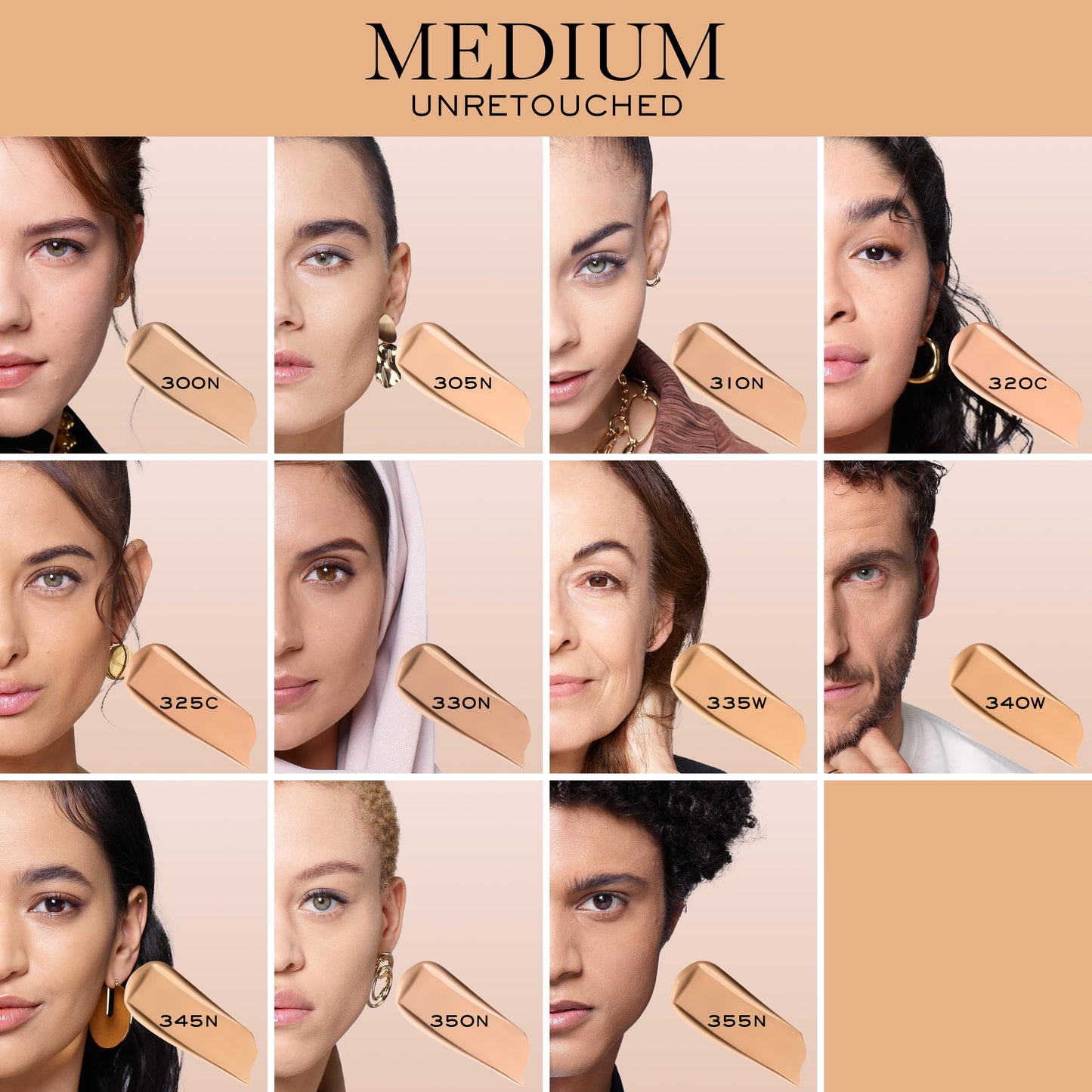 Lancôme Teint Idole Ultra Wear Natural Matte Foundation- Longwear, Medium-Full Coverage, Natural Finish, Waterproof & Hydrating - 355N (Medium Skin with Neutral/Peachy Undertones), 1 Fl Oz