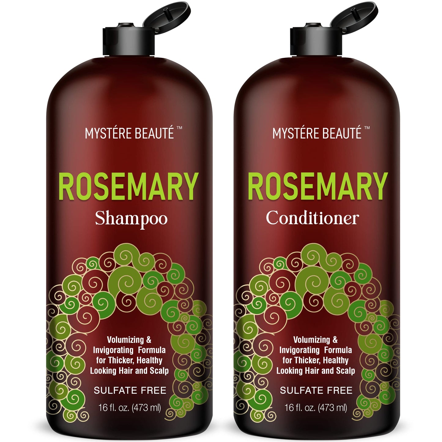 Rosemary Shampoo and Conditioner Set for Hair Growth - 16 fl oz Each