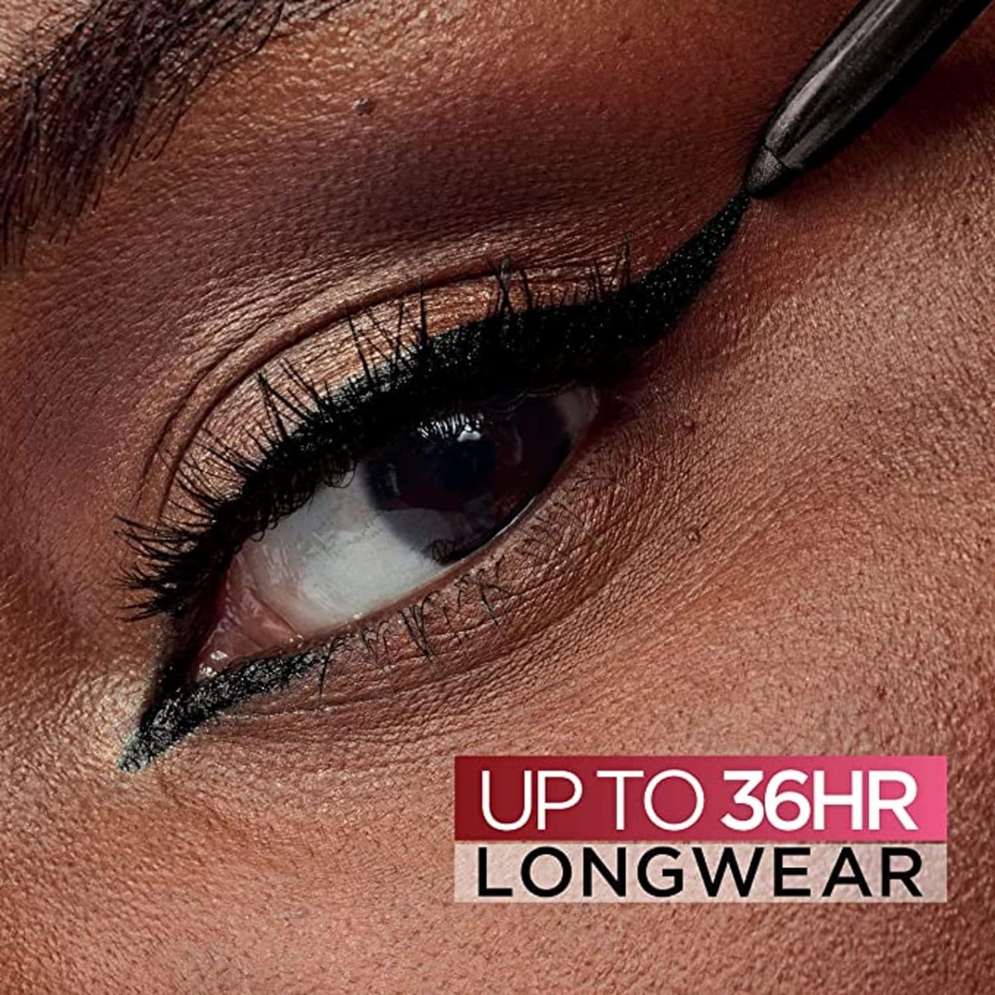 L'Oreal Paris Infallible Grip Eyeliner Pencil - Waterproof, Smudge-Resistant, Intense Black | 0.01 Oz, 36HR Wear